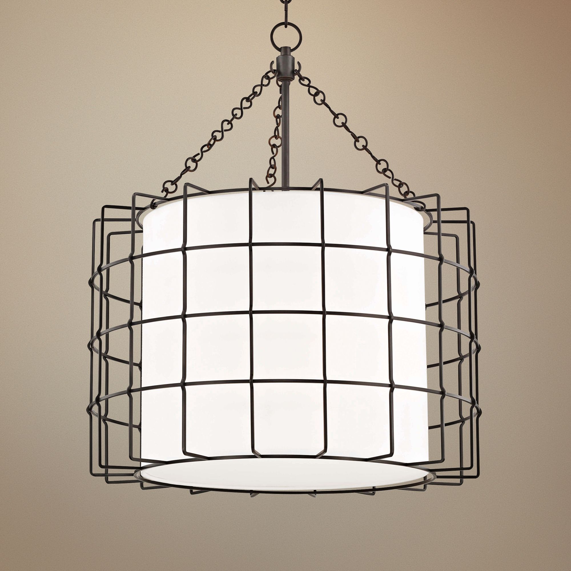 Hudson Valley Sovereign 24" Wide Old Bronze Pendant Light