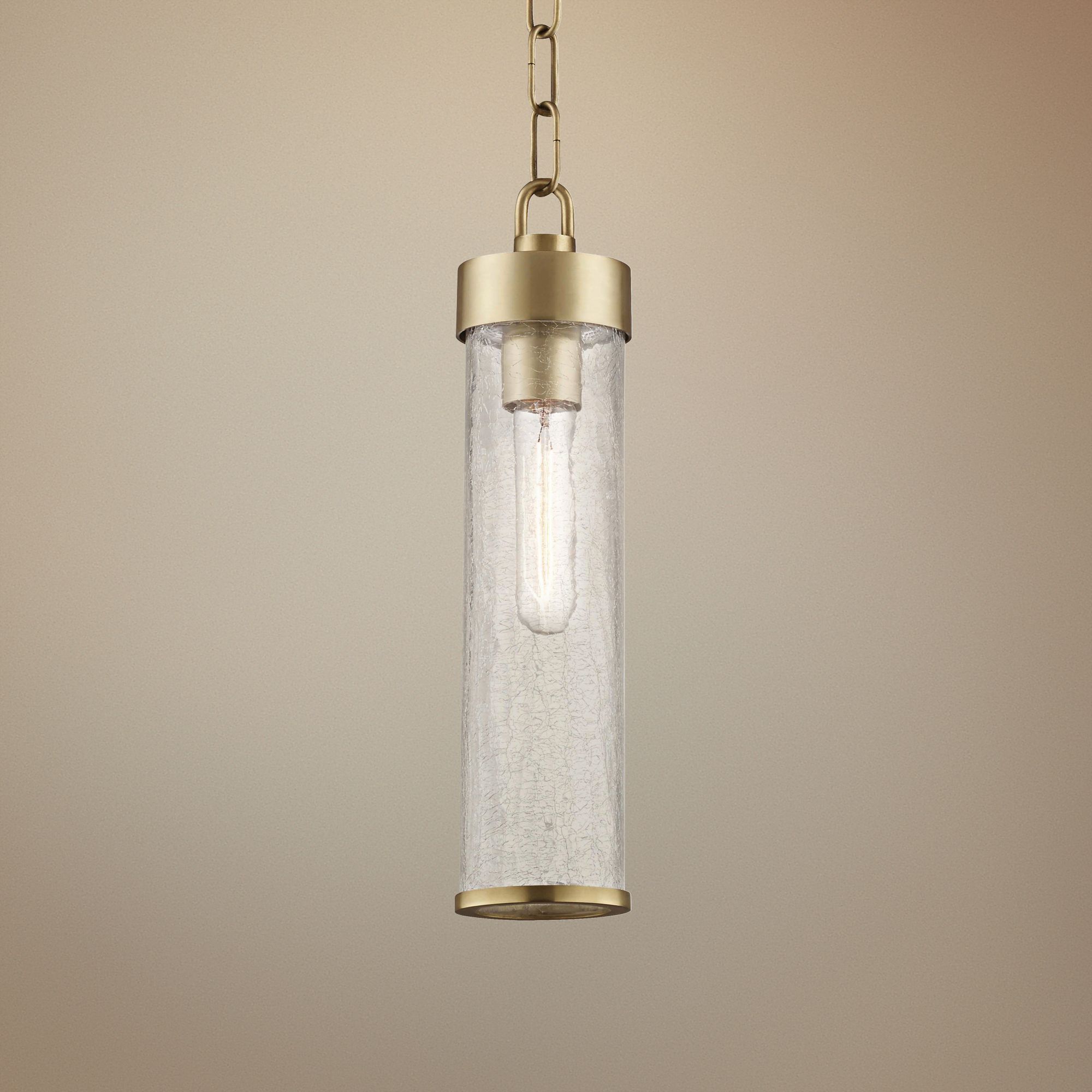 Hudson Valley Soriano 3 1/2" Wide Aged Brass Mini Pendant