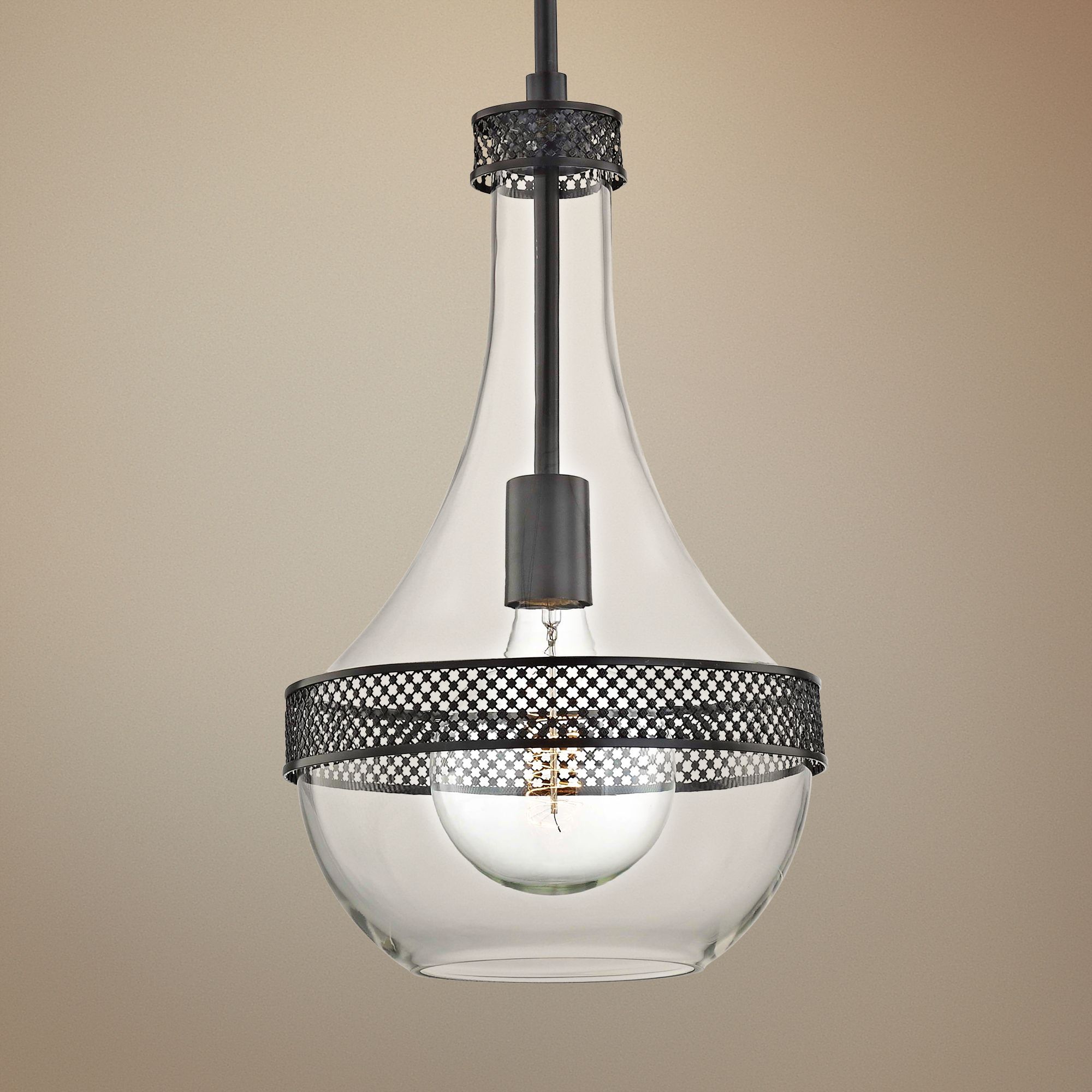 Hudson Valley Hagen 10 3/4" Wide Old Bronze Mini Pendant