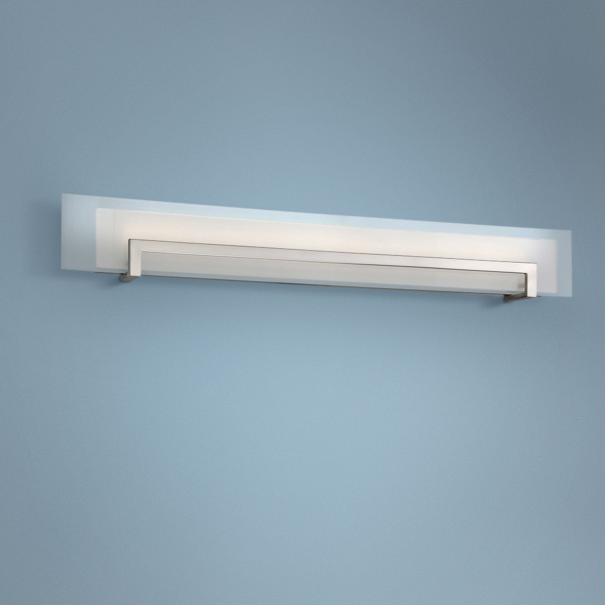 Modern Forms Margin 38" Wide Satin Nickel LED Bath Light