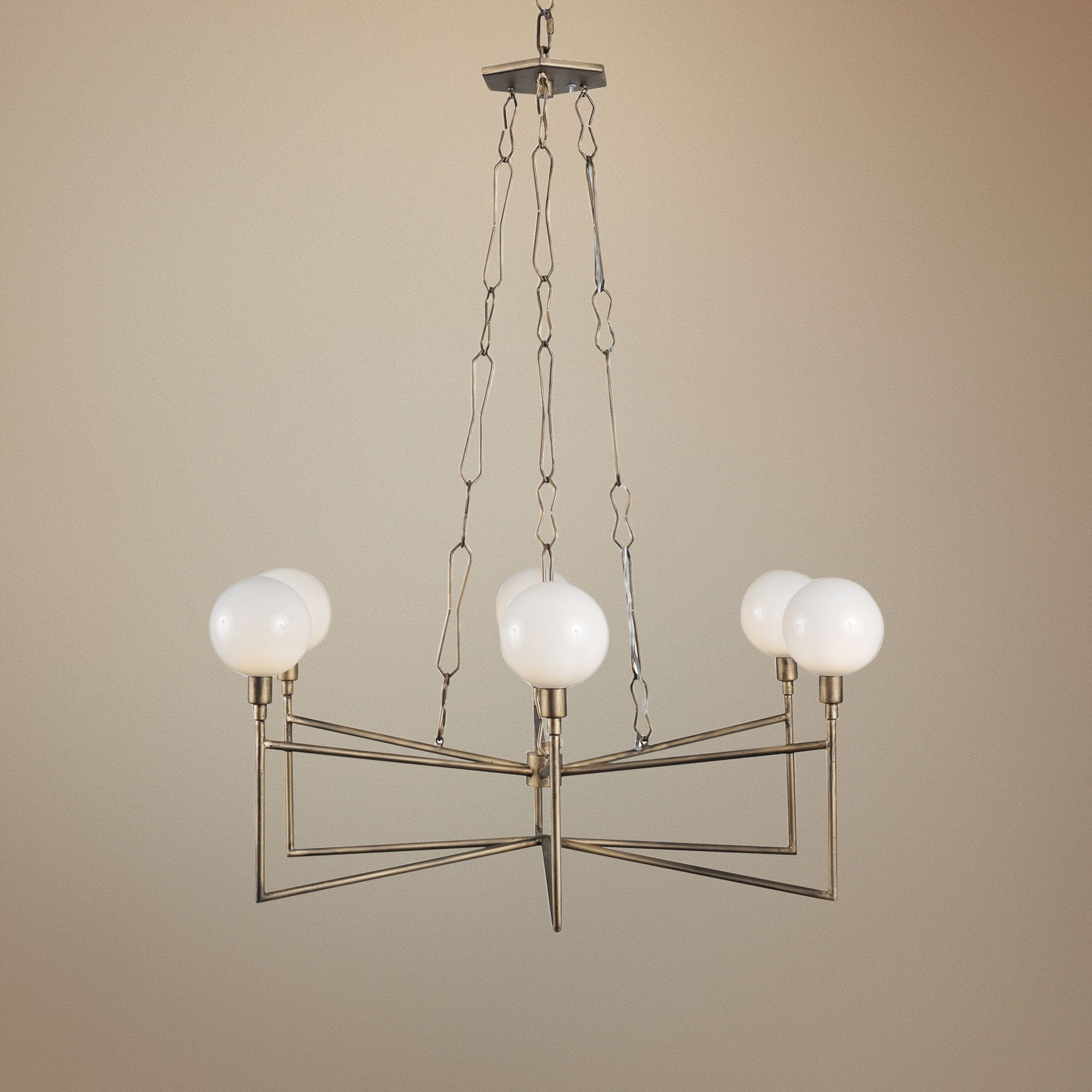 Varaluz Bodie 26" Wide Havana Gold 6-Light Chandelier