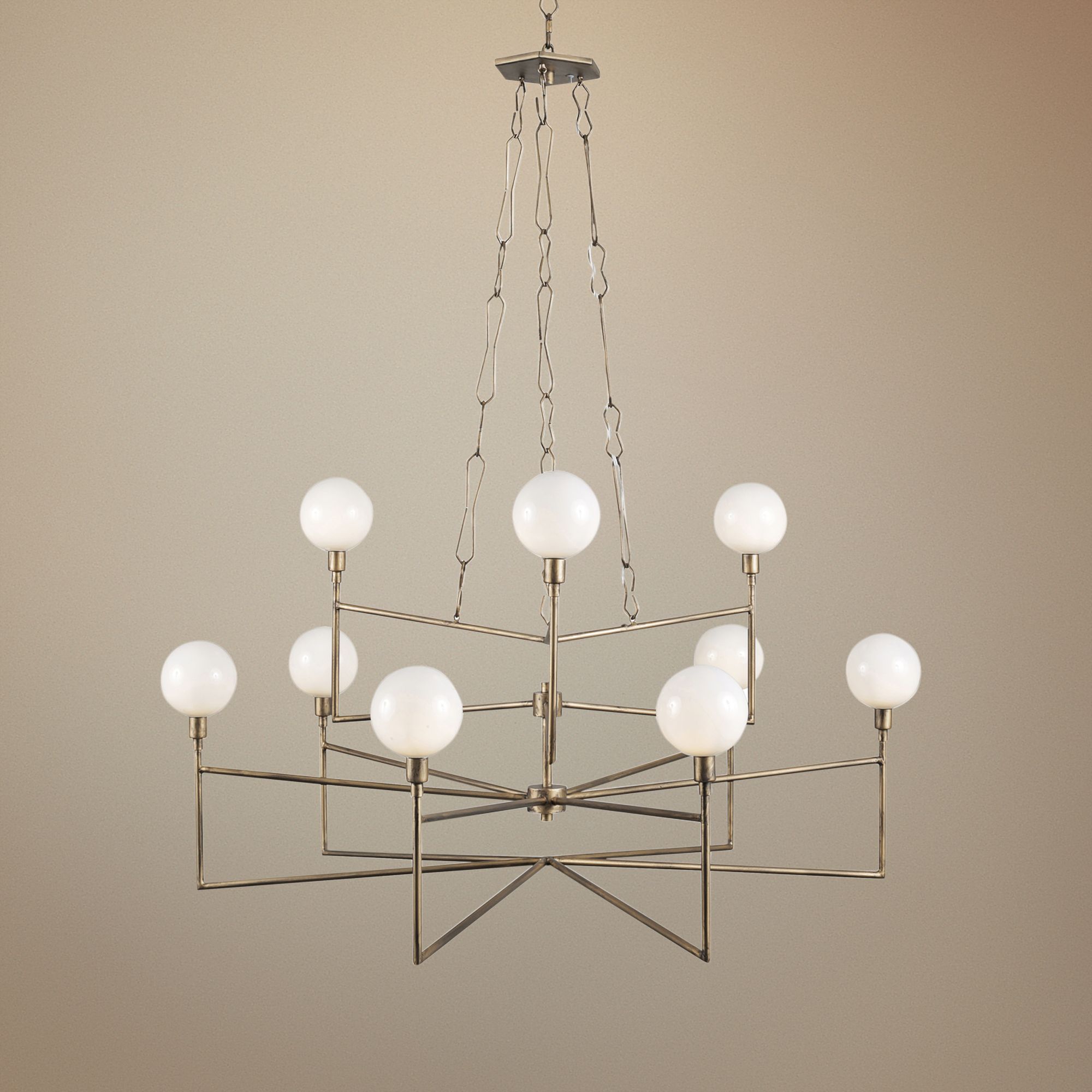 Varaluz Bodie 36" Wide Havana Gold 9-Light Chandelier