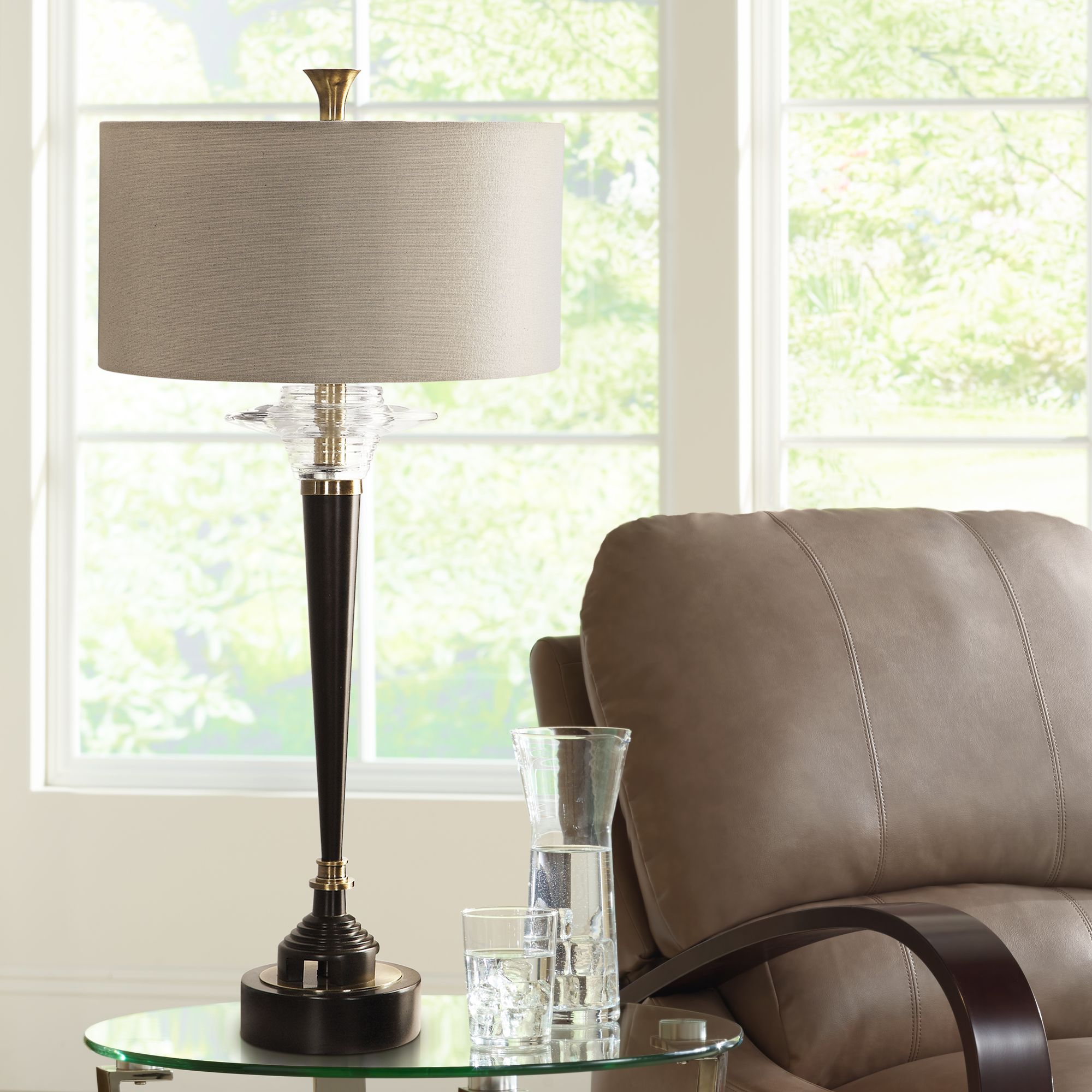 Uttermost Berton Aged Black Table Lamp