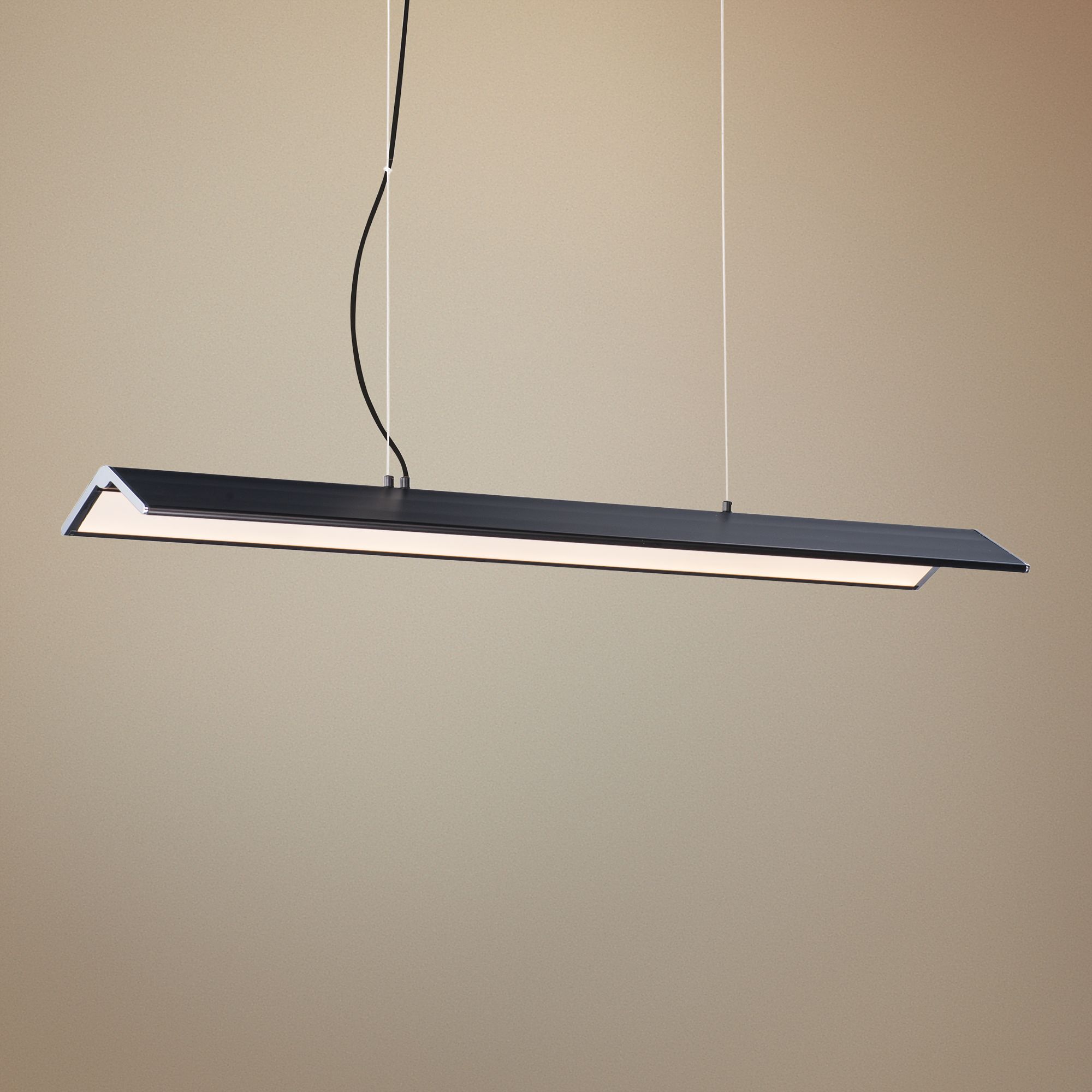 Glider 44 1/2" Wide Black LED Kitchen Island Light Pendant