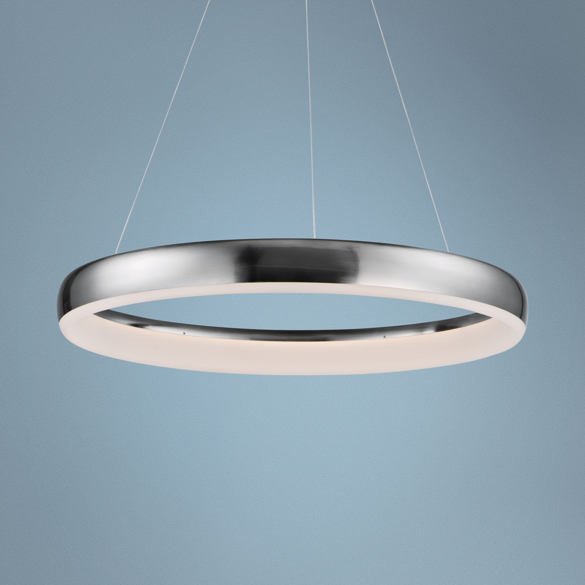 ET2 Innertube 23 1/2" Wide Satin Nickel LED Pendant Light