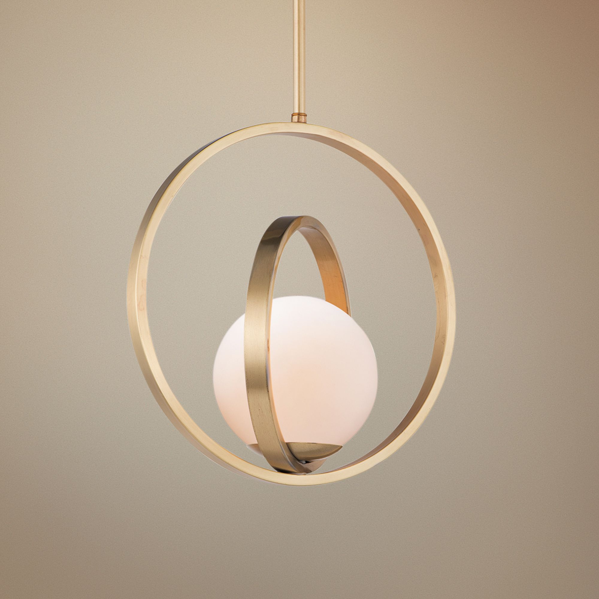 Maxim Coronet 12" Wide Satin Brass Mini Pendant