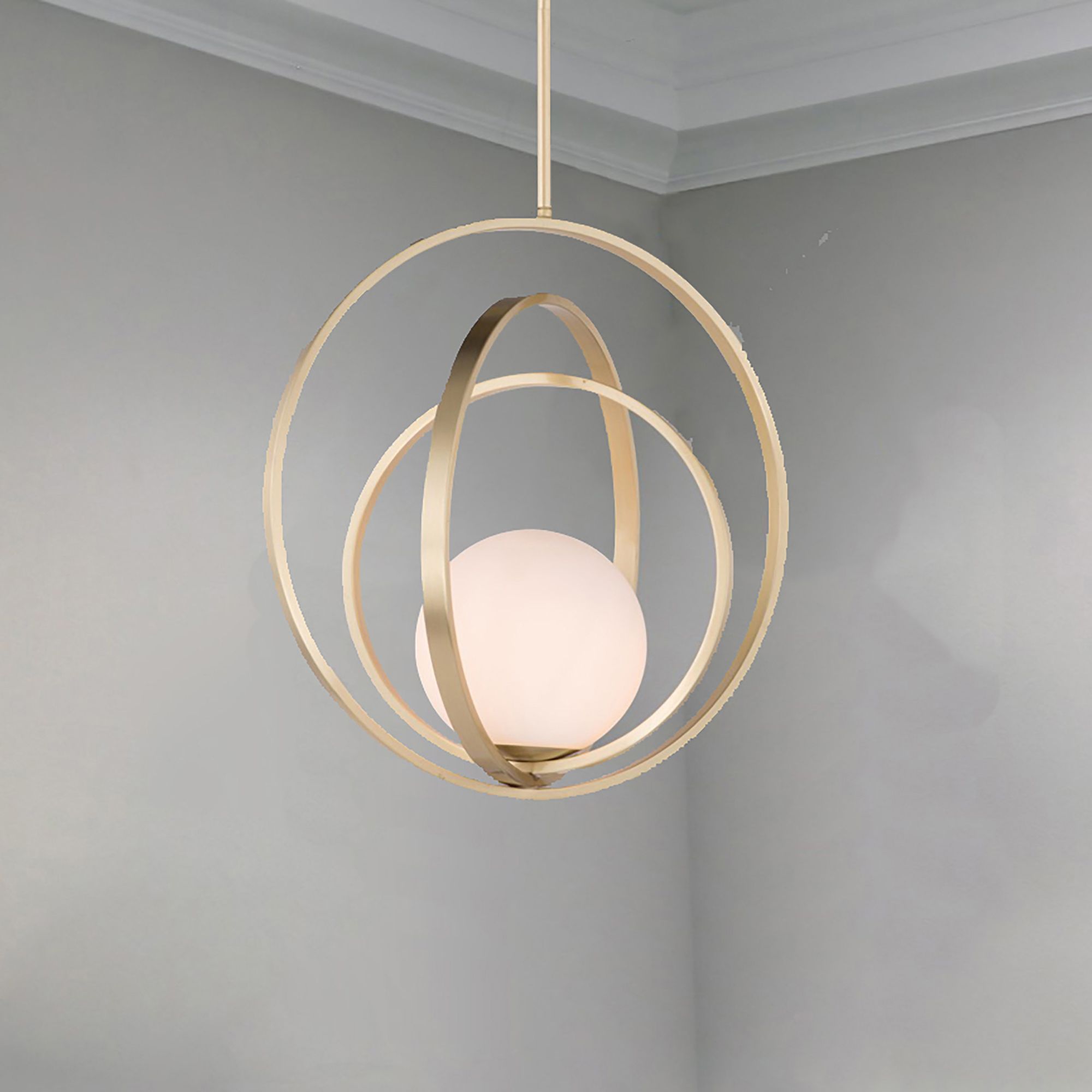 Maxim Coronet 20 1/2" Wide Satin Brass Pendant Light