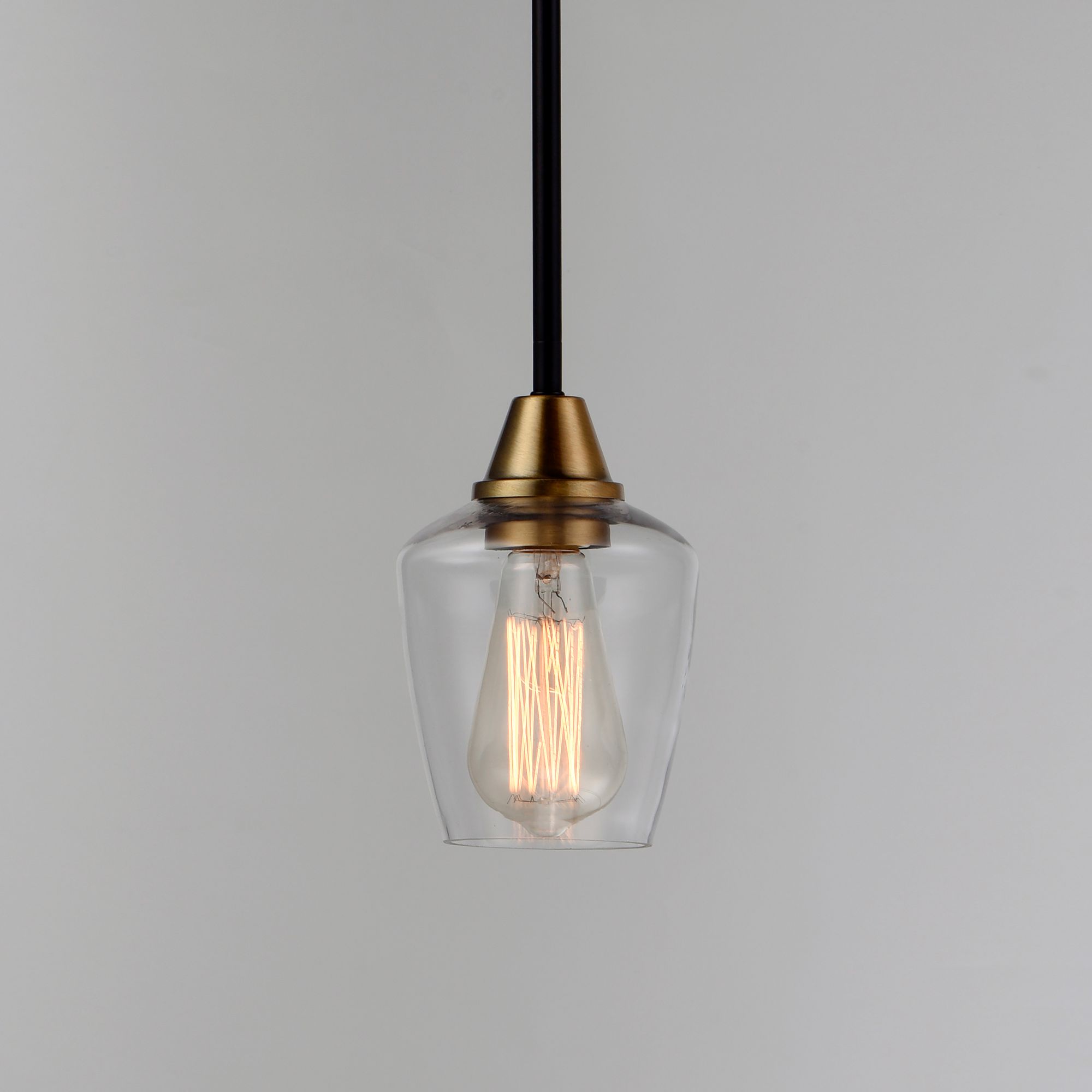 Maxim Goblet 4 3/4"W Bronze and Antique Brass Mini Pendant