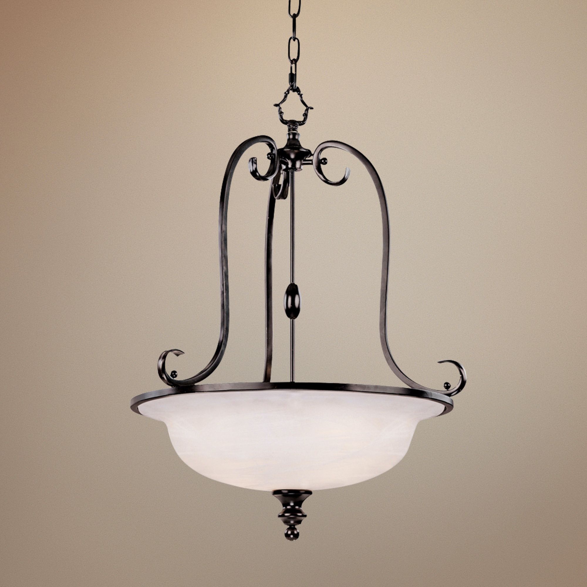 Harmon Collection Espresso 21 1/4" Wide Chandelier