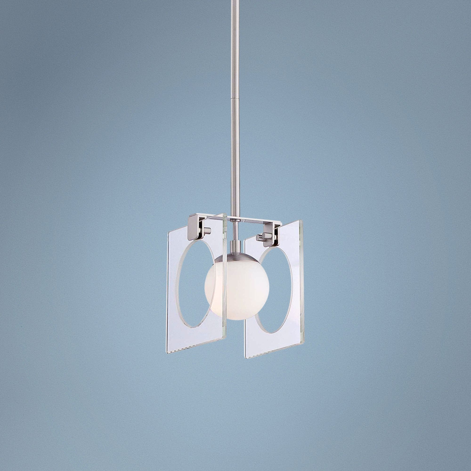 Kovacs Hole-in-One 4 3/4" Wide Nickel Mini Pendant