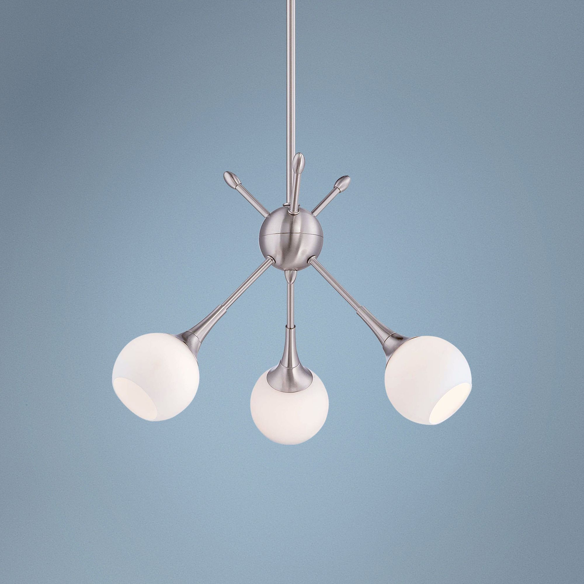 George Kovacs Pontil 18" Wide Brushed Nickel Pendant