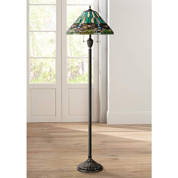 Quoizel King Style Vintage, Vintage Bronze Floor Lamp