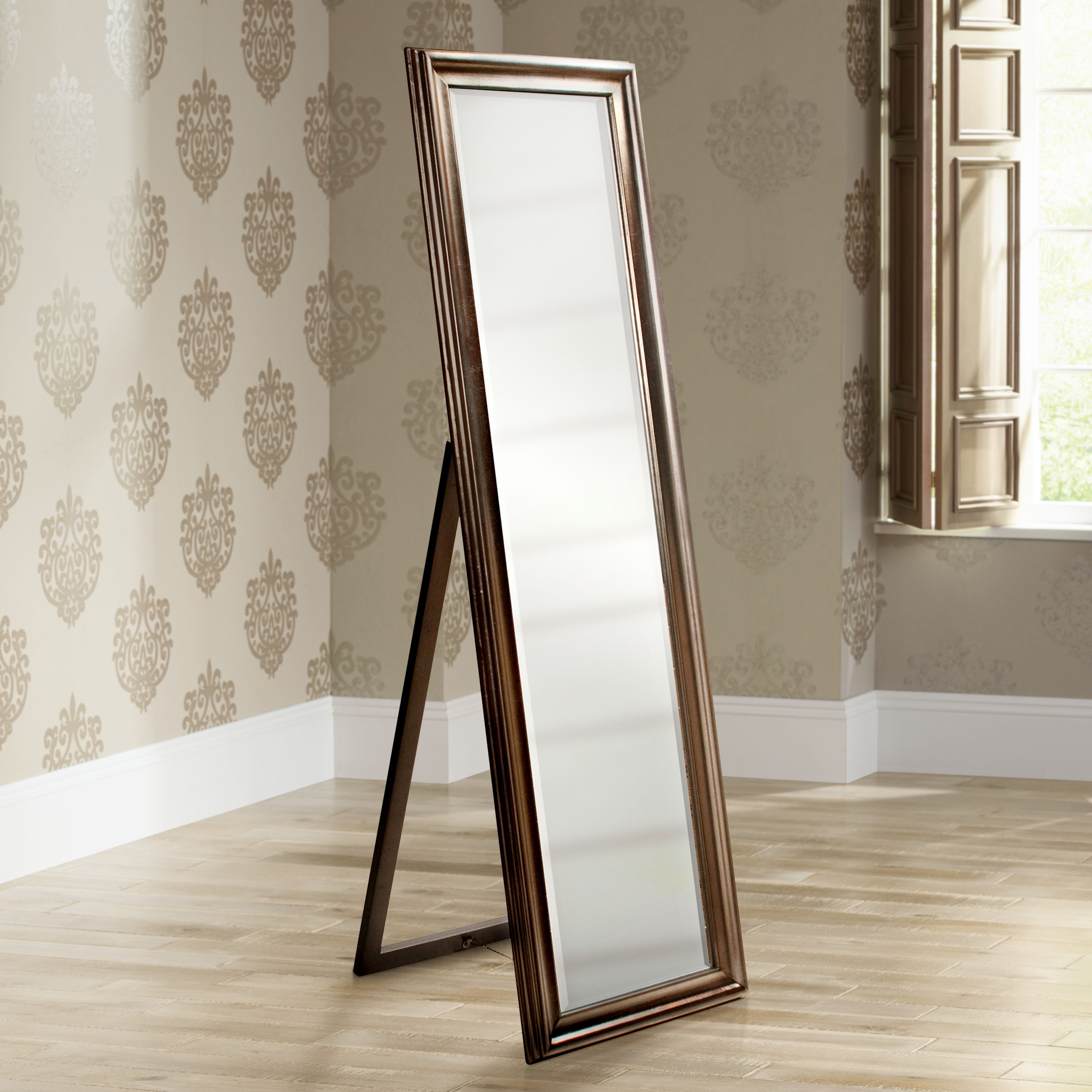 Howard Elliott Taylor Silver Leaf 20" x 60" Standing Mirror