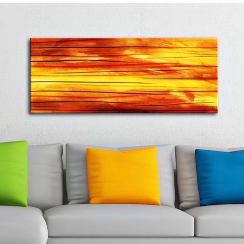 Momentum 48" Wide Contemporary Metal Wall Art