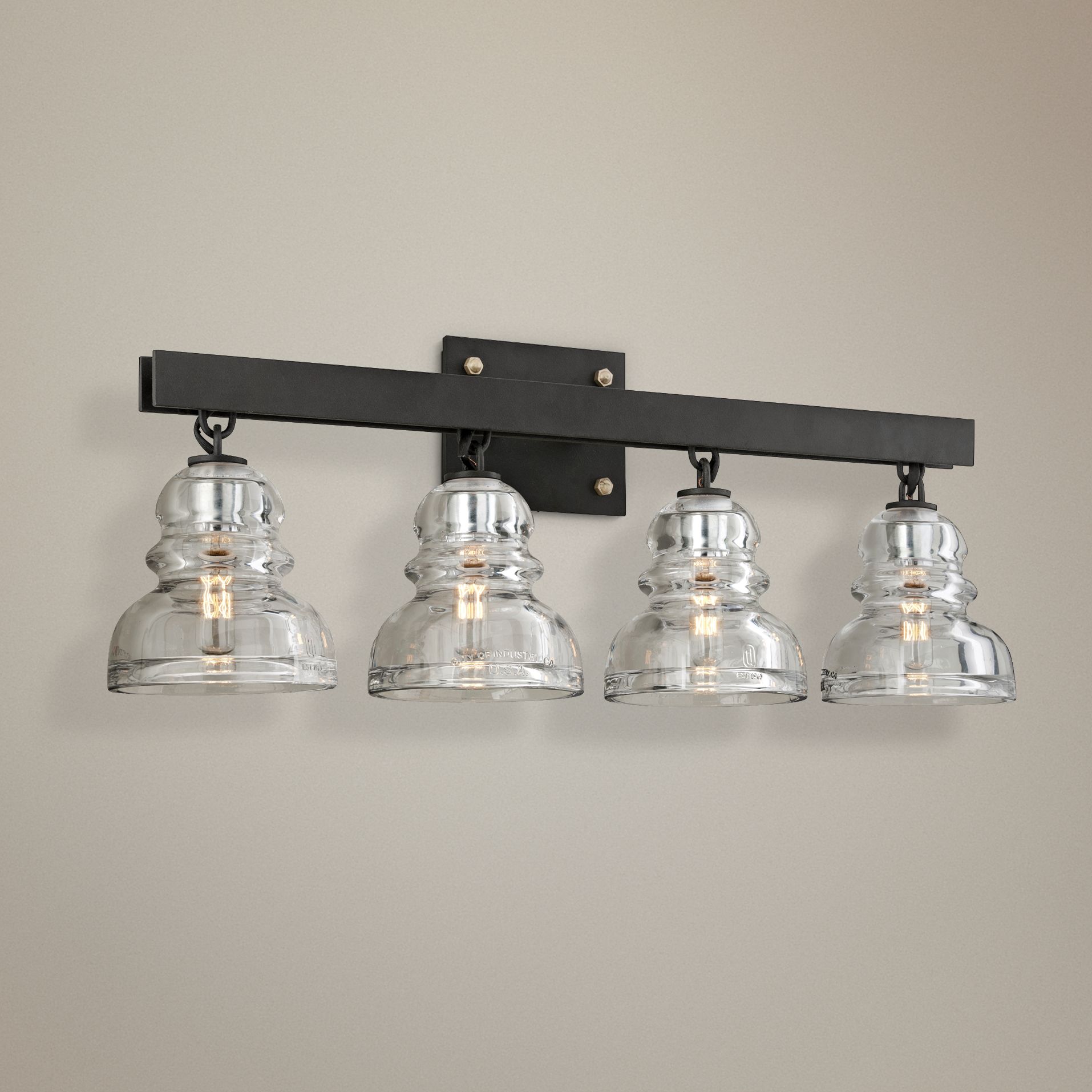 Menlo Park 28" Wide Deep Bronze Bath Light