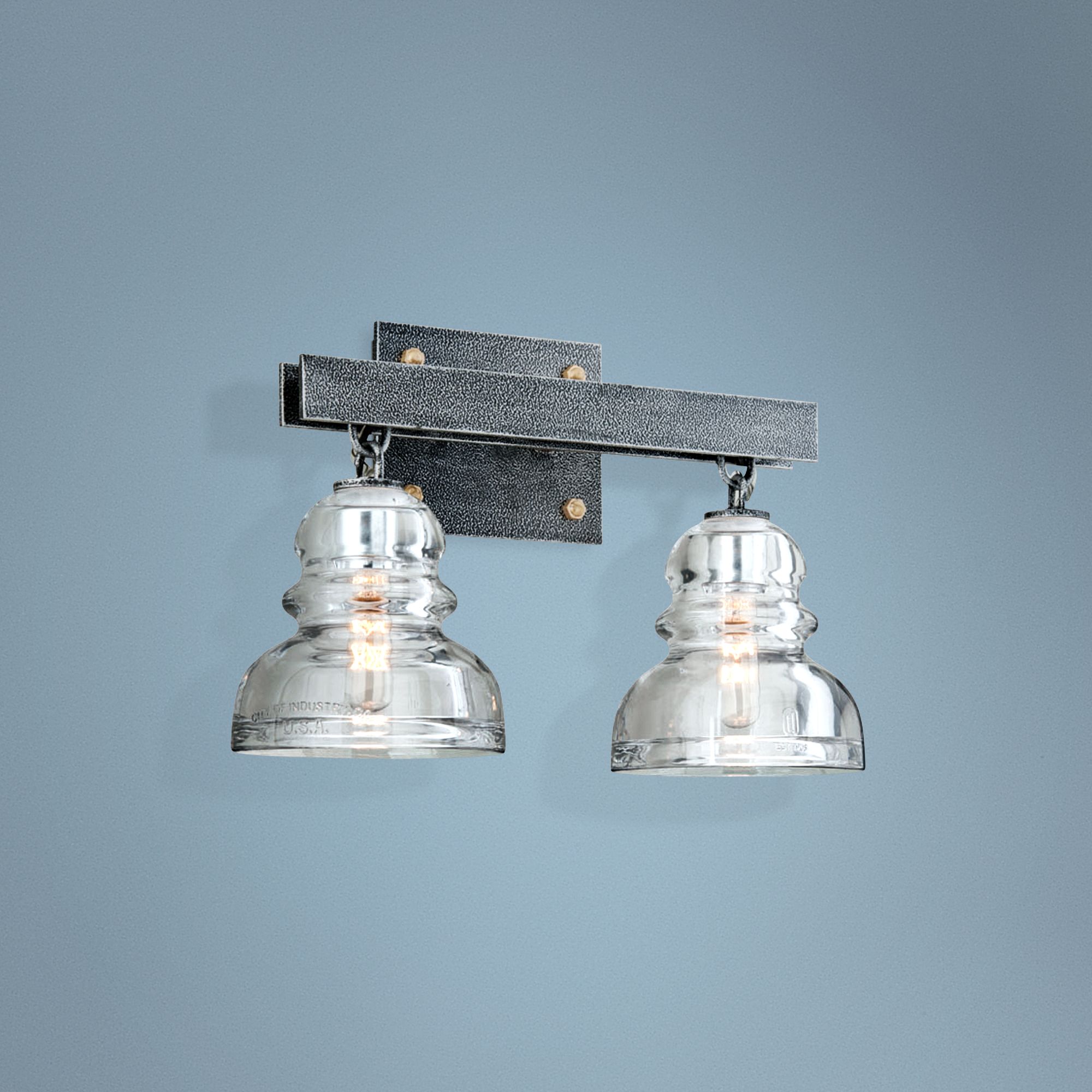 Menlo Park 15 3/4" Wide Old Silver Bath Light