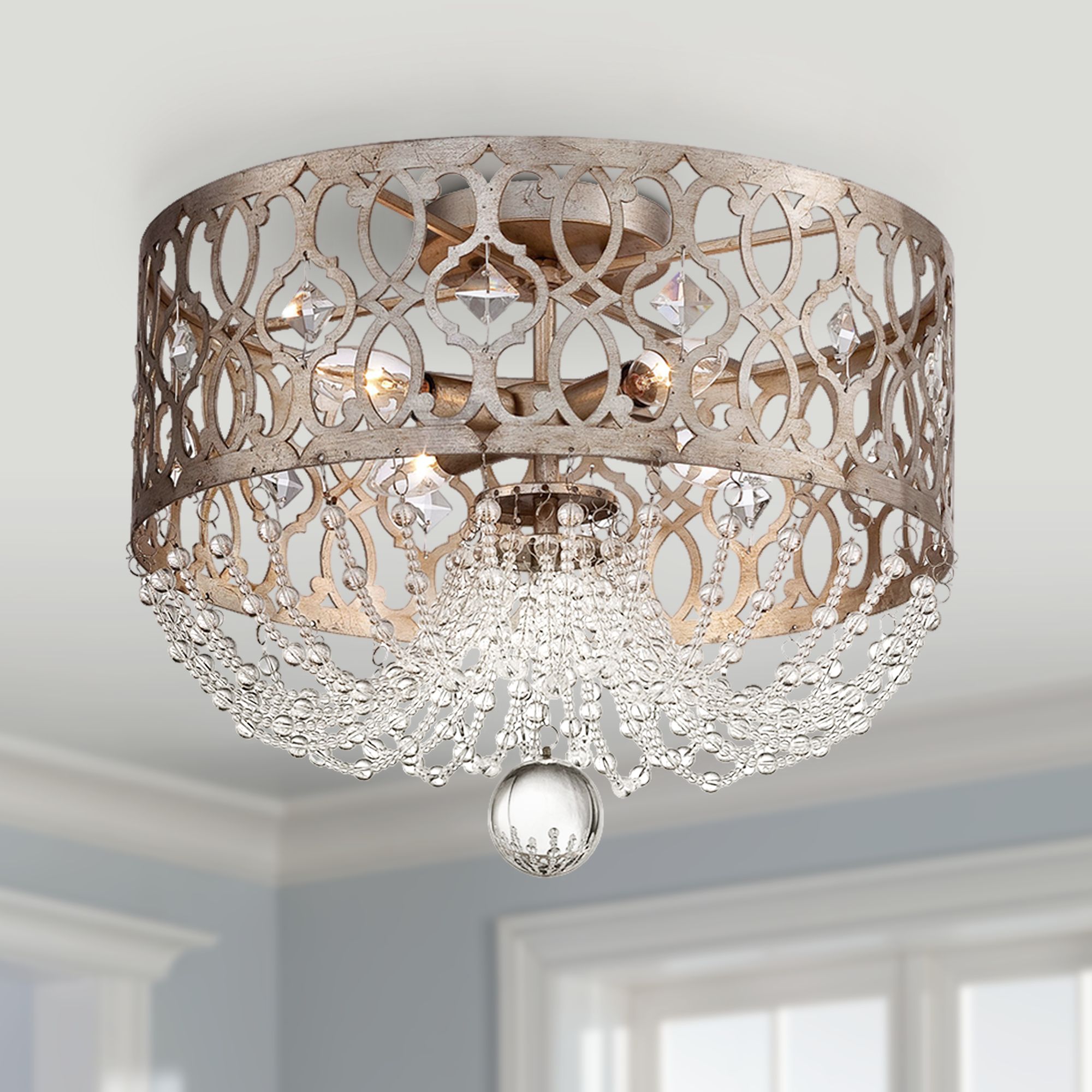 Jessica Mcclintock Home Lucero 16 Wide Gold Ceiling Light