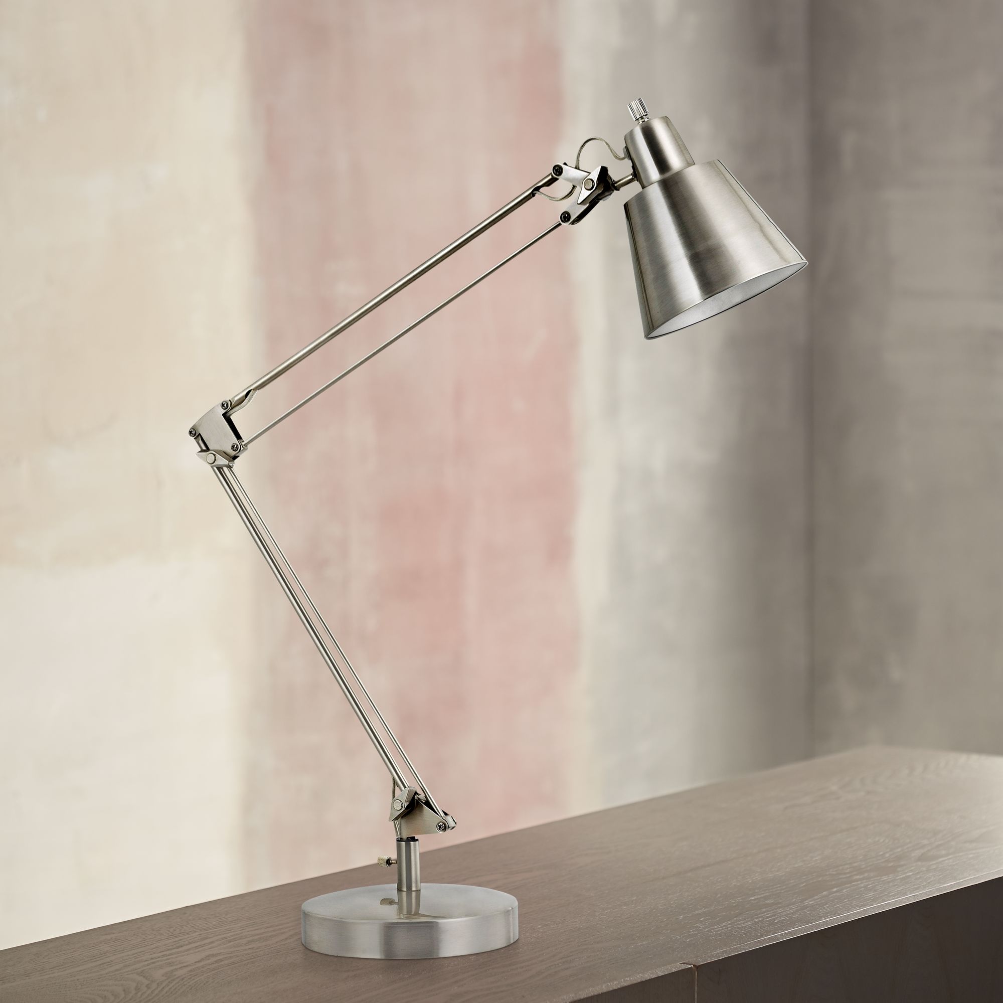 colby brushed nickel desk lamp