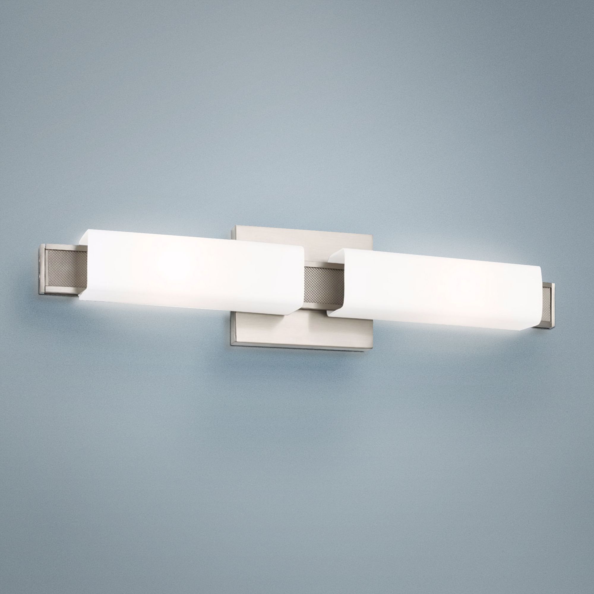 Feiss Talia 22" Wide Brushed Steel Bath Light