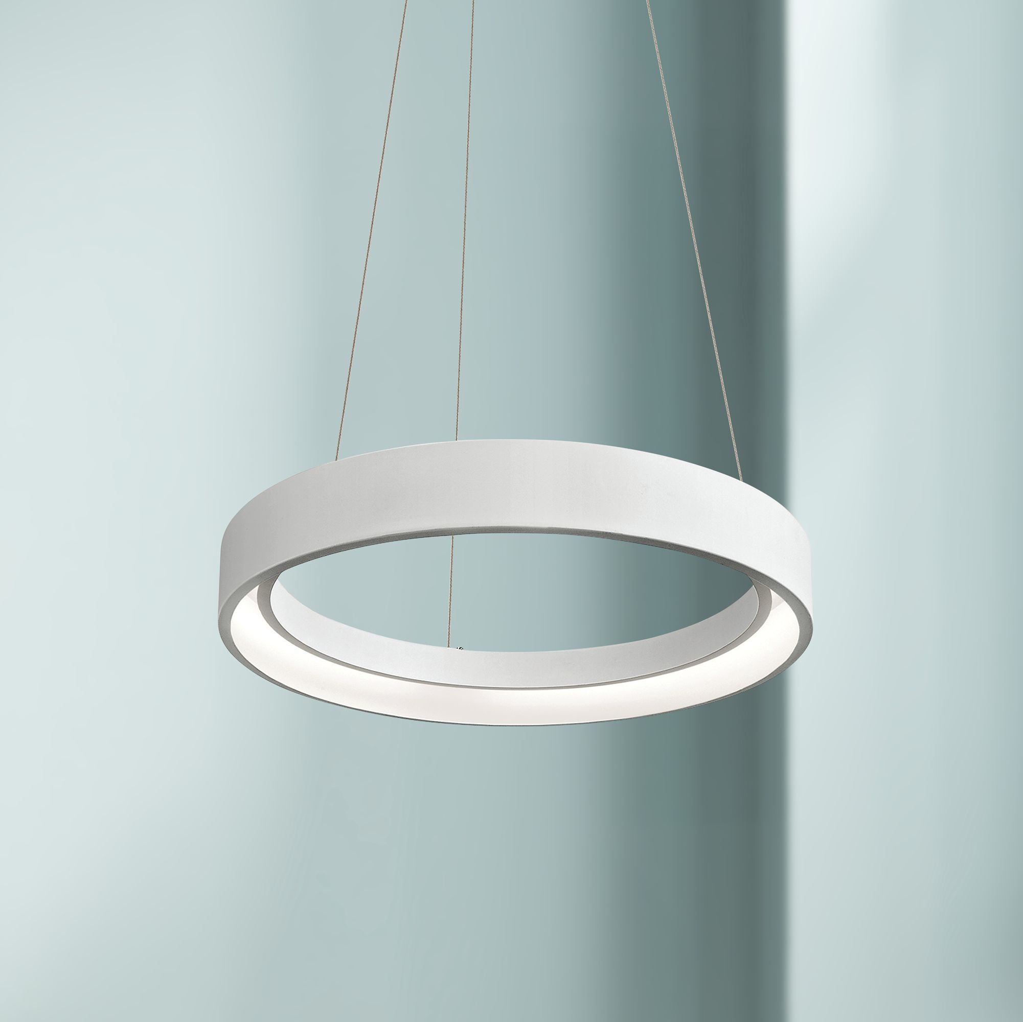 Elan Fornello 17 3/4" Wide Dimmable LED White Pendant Light