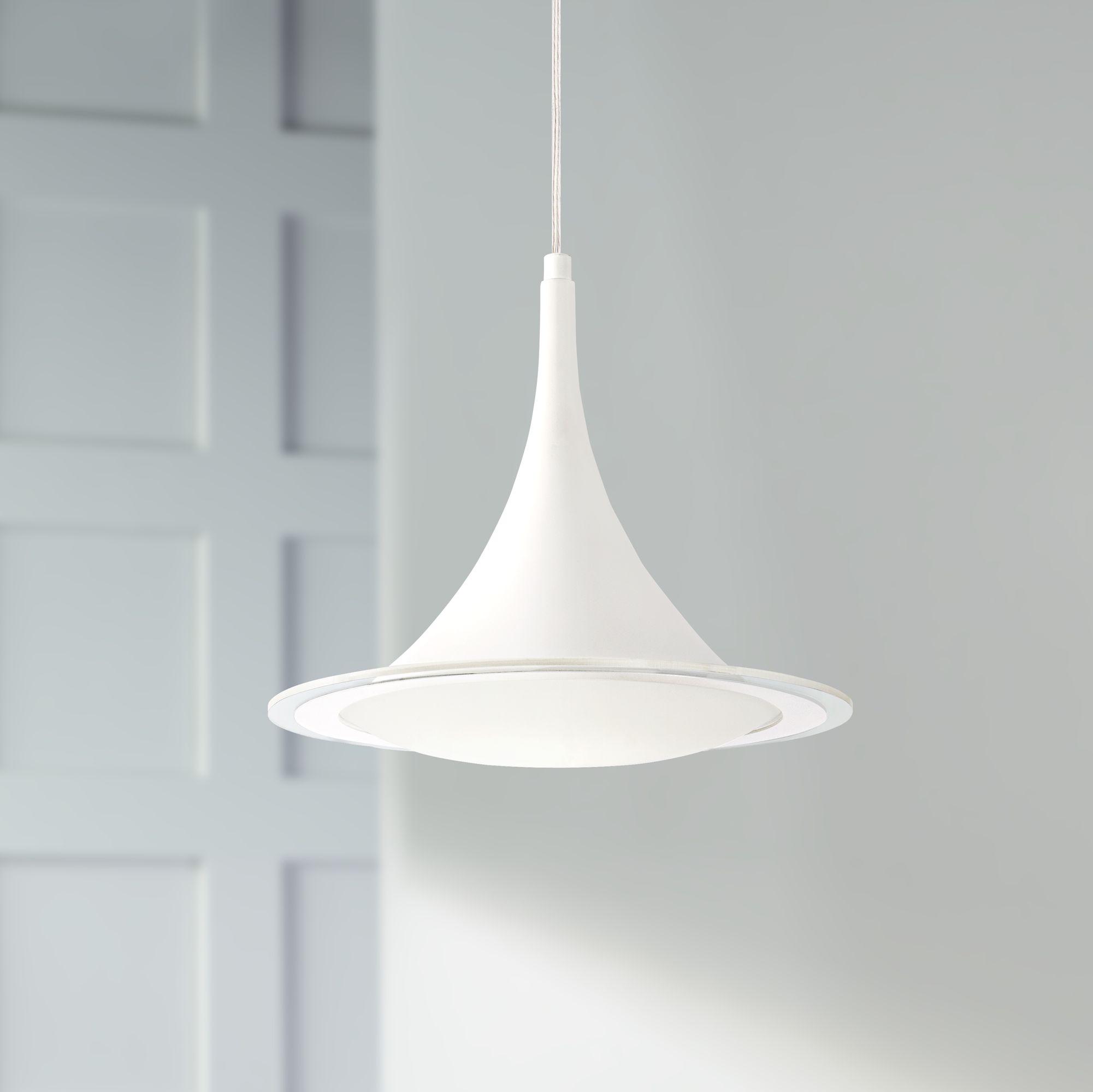 White Led Pendant Lamp possini euro ponder 12 1 2 wide white led pendant light 5r629 lamps plus