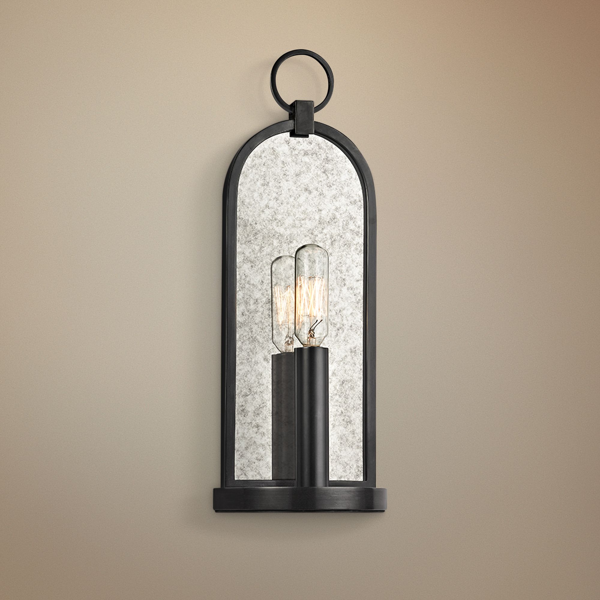 Hudson Valley Lowell 13 3/4" High Old Bronze Wall Sconce