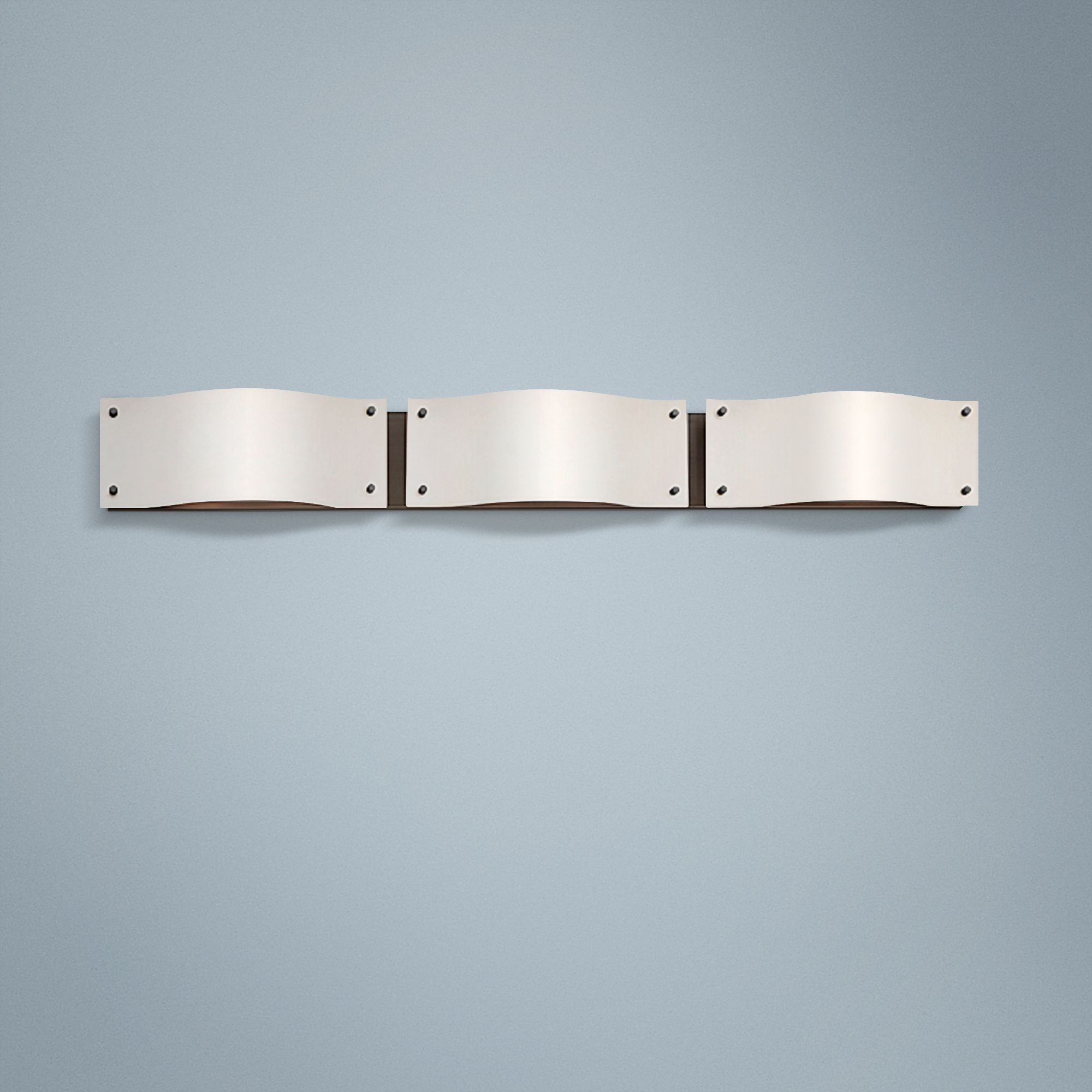 Sonneman Oceana 44" Wide Satin Nickel LED Bathroom Light
