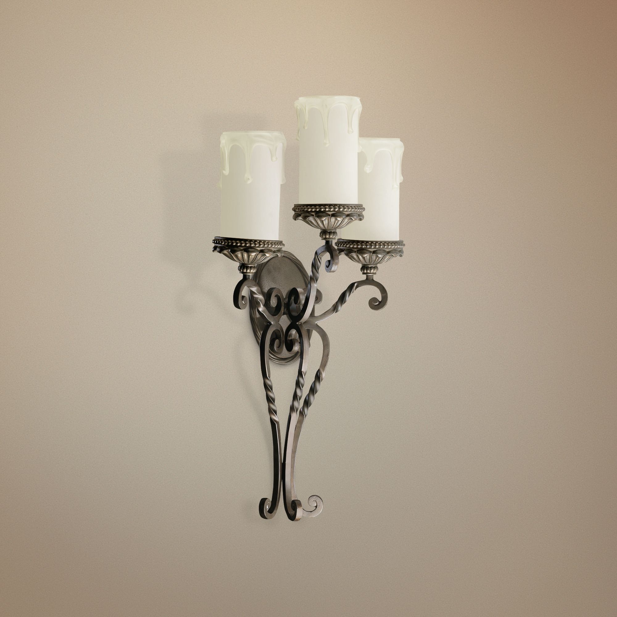 Quorum Alameda 28" High 3-Light Oiled Bronze Wall Sconce