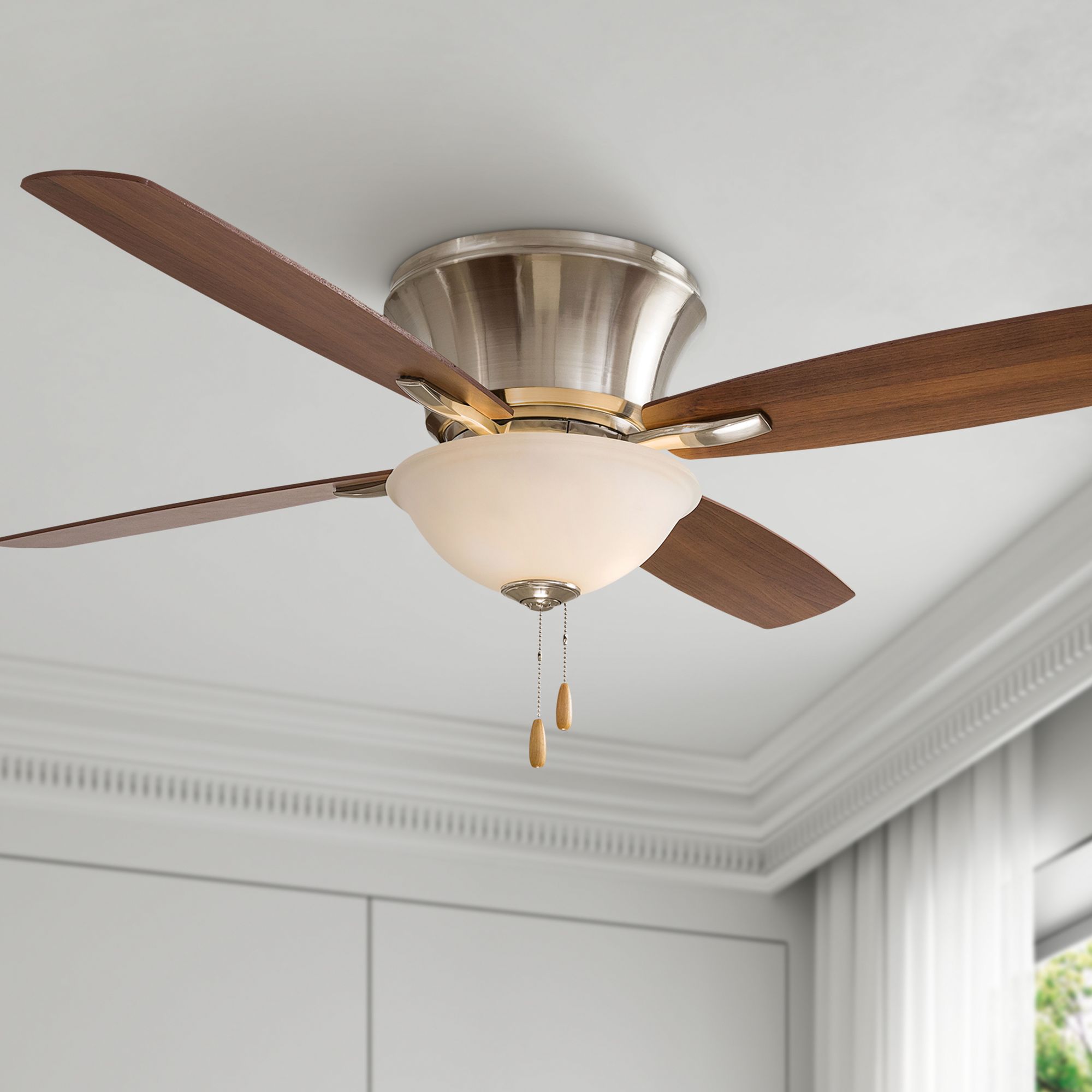 52" Minka Aire Mojo II Brushed Nickel LED Ceiling Fan