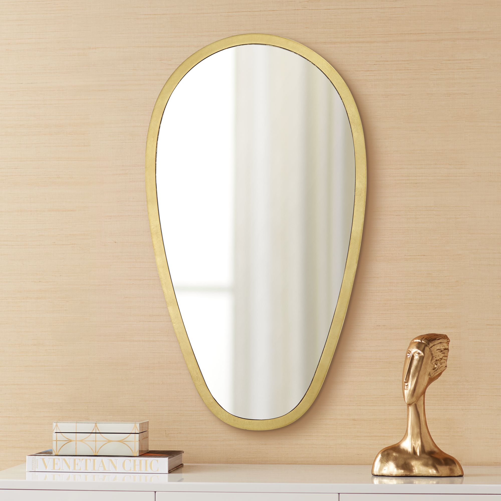 Trance Gold 20" x 36" Oblong Wall Mirror