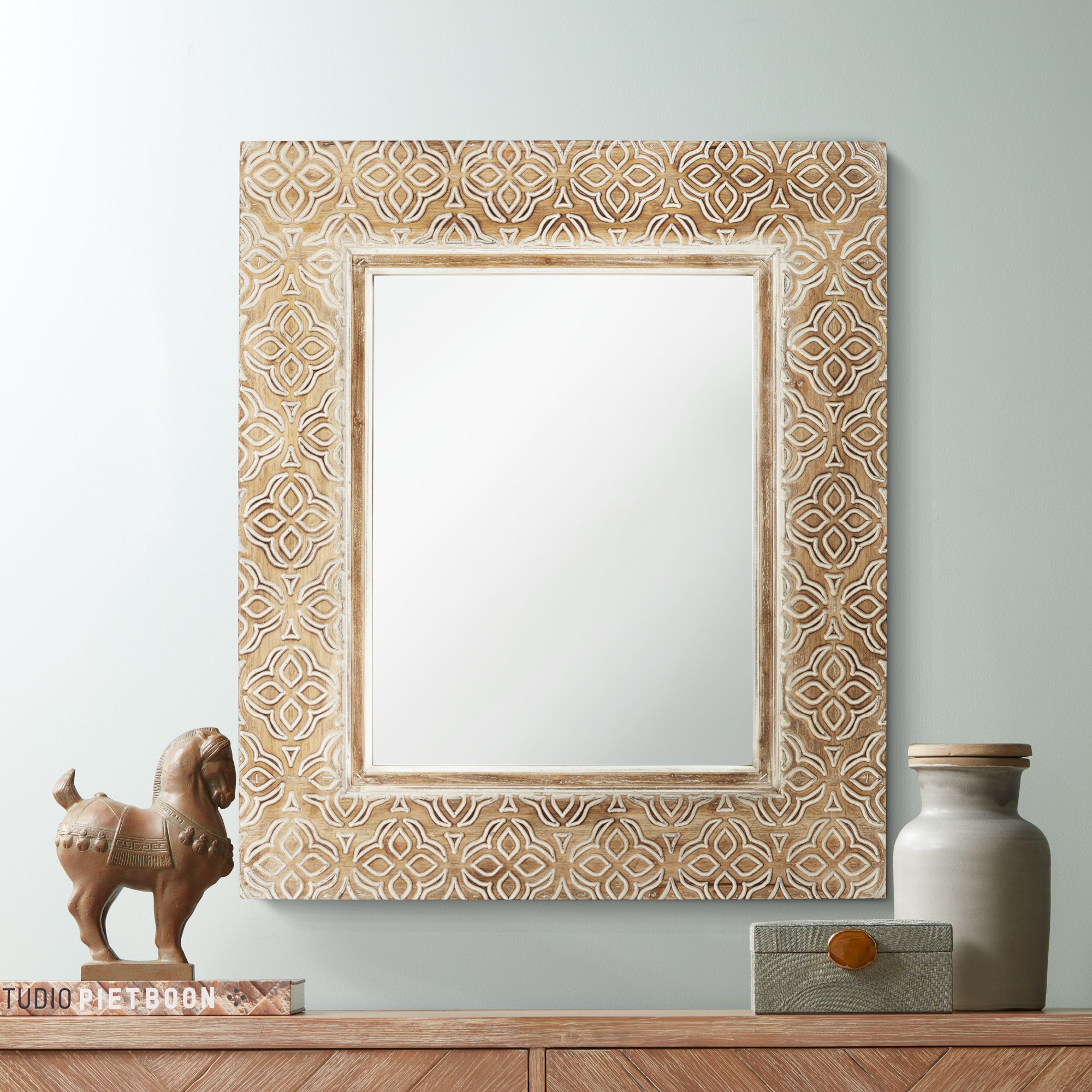 Georgina Wood 29 1/2" x 34 Rectangular Wall Mirror