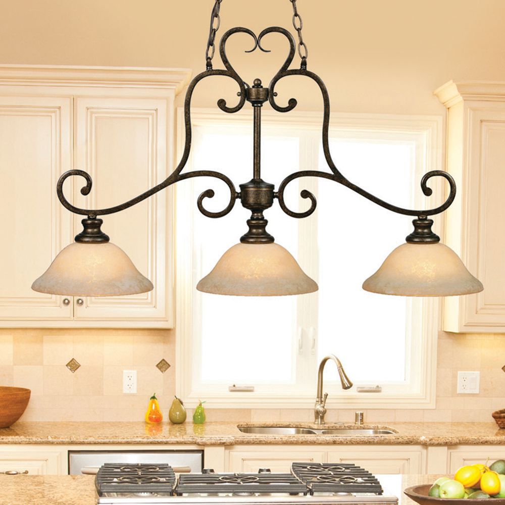 Heartwood 40 1/4"W Burnt Sienna Kitchen Island Light Pendant