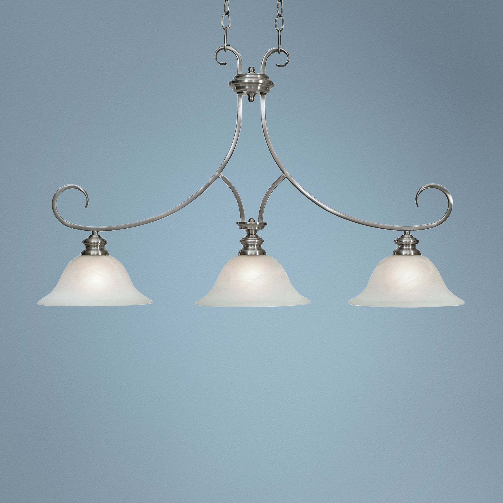 Lancaster 36" Wide Pewter Kitchen Island Light Pendant