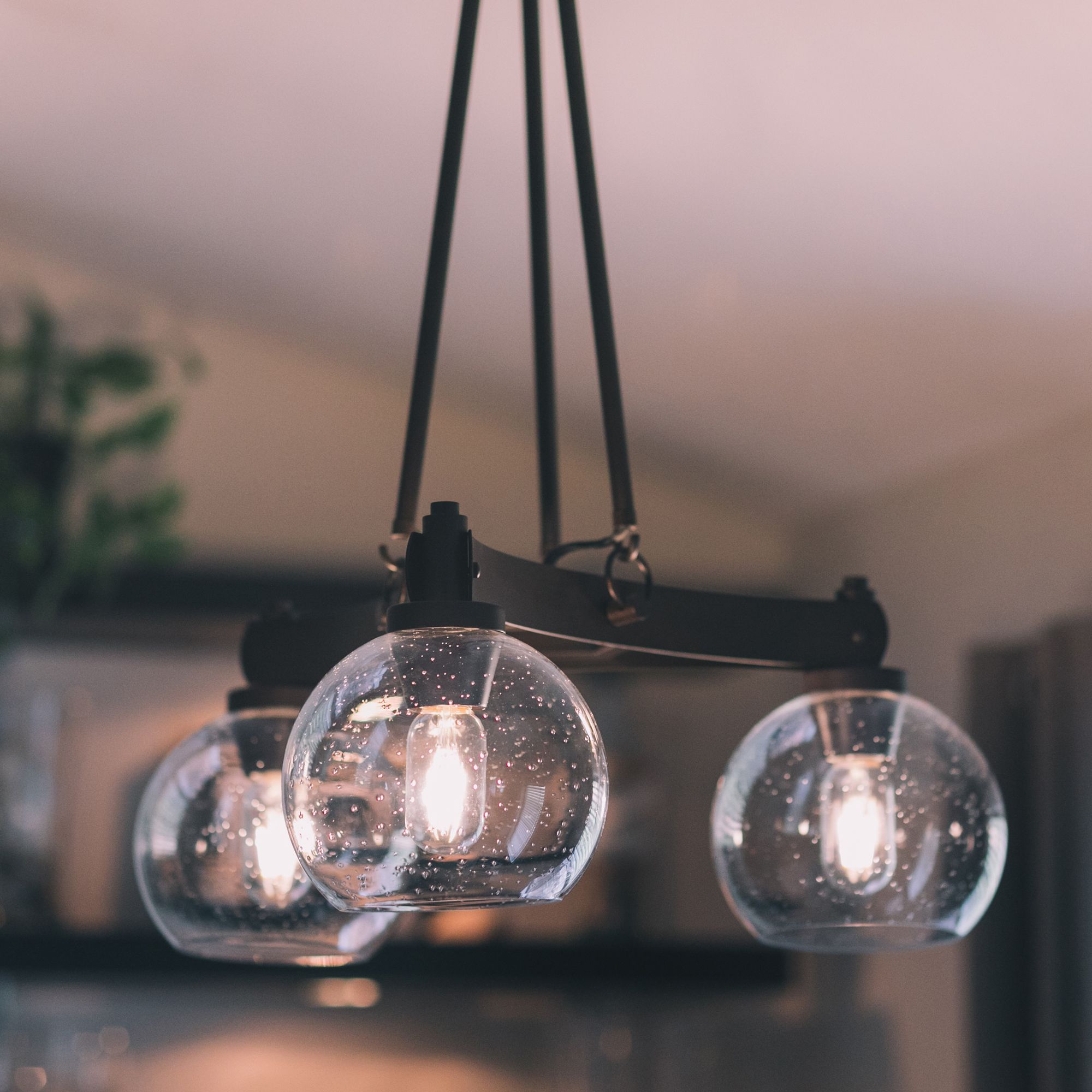 Galveston 24 1/4" Wide Rubbed Bronze 3-Light Chandelier