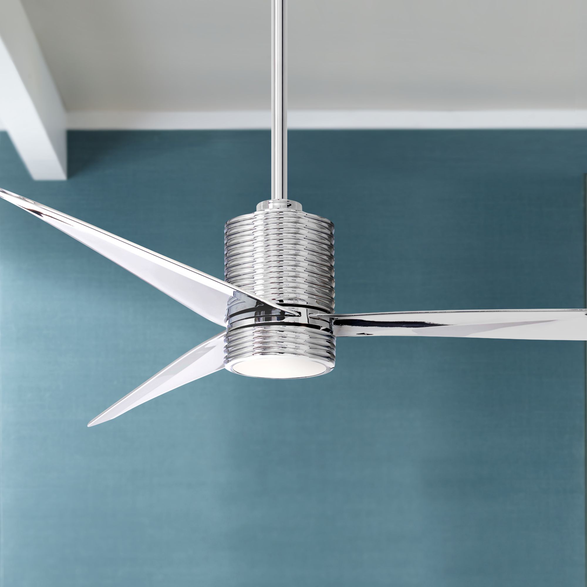 56" Minka Aire Mojave Chrome LED Ceiling Fan