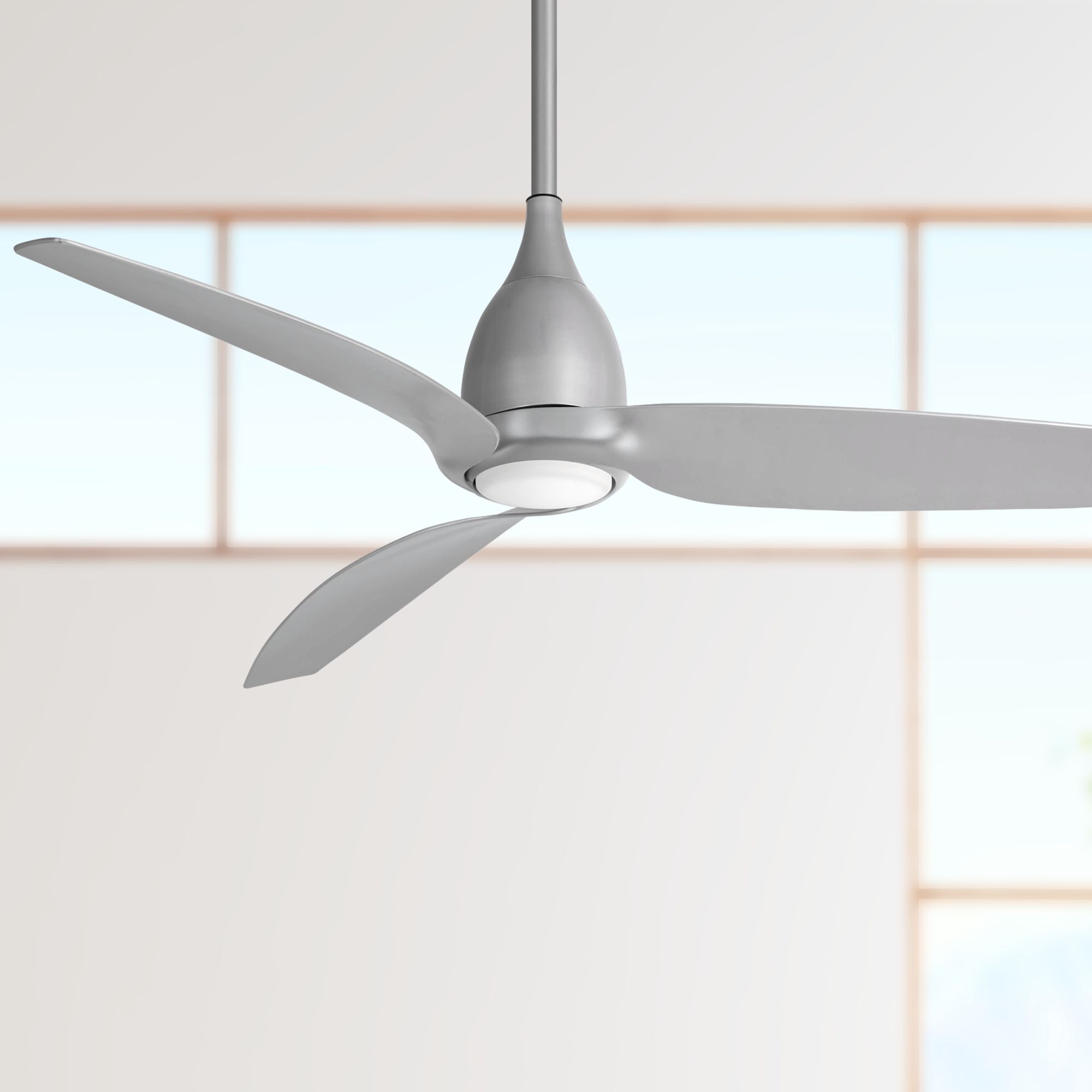 60" Minka Aire Tear Silver LED Ceiling Fan