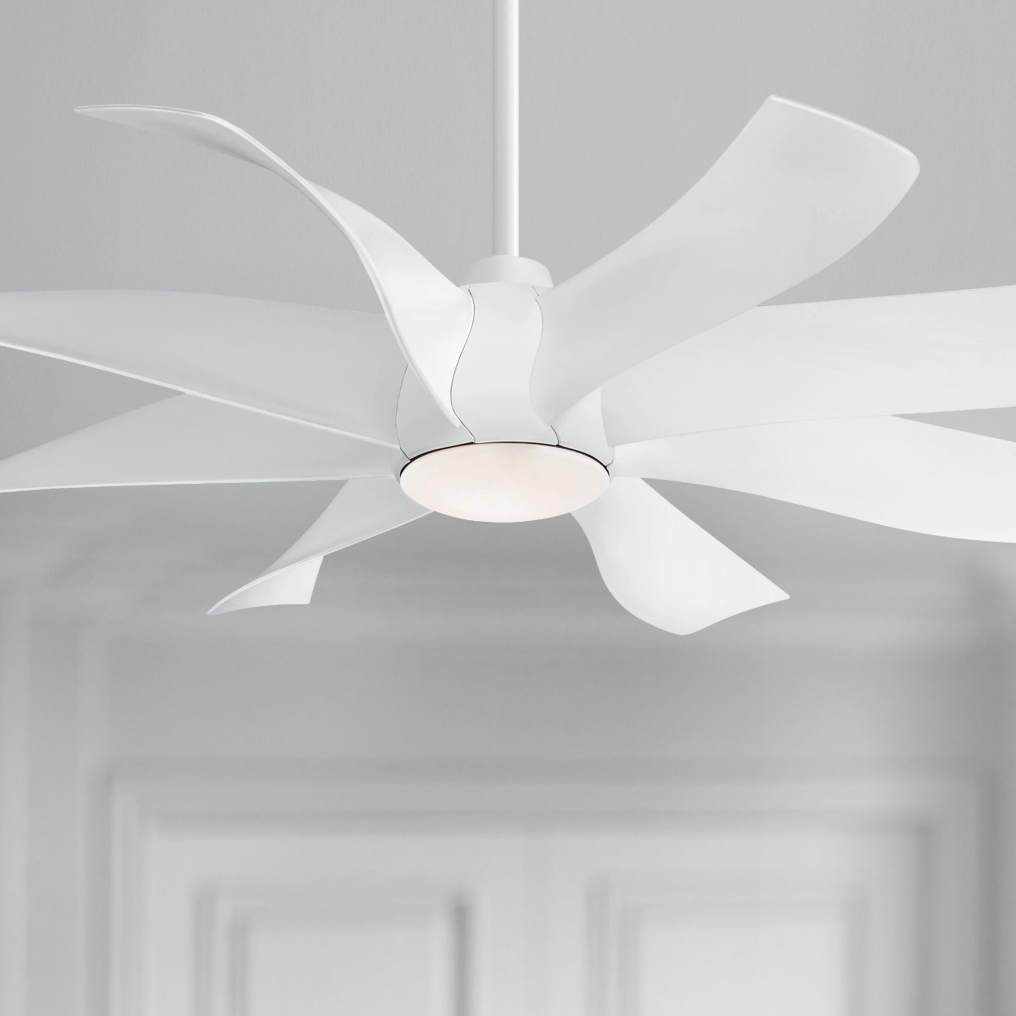 60" Minka Aire Dream Star White LED Ceiling Fan