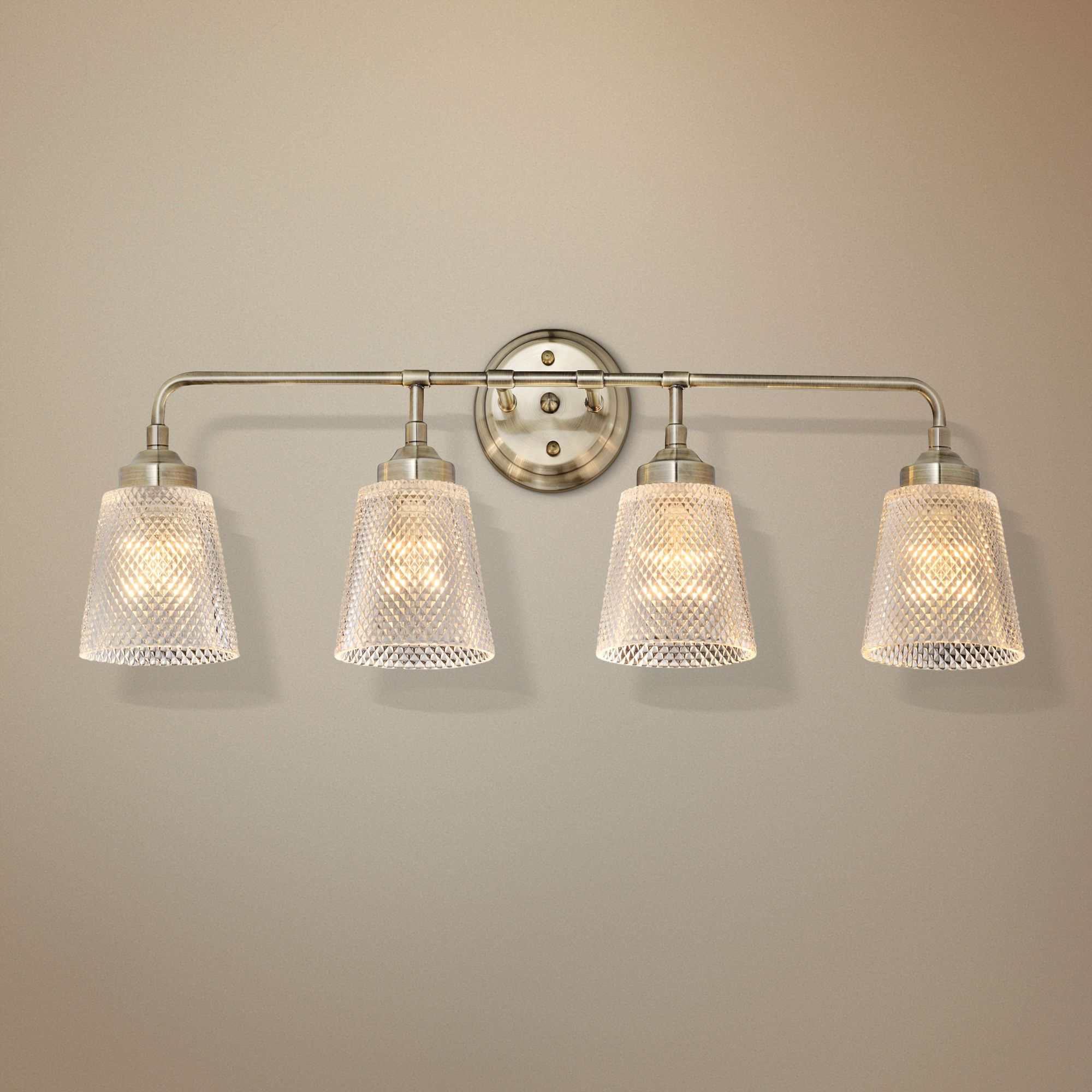 Varaluz Westport 29 1/2"W 4-Light Antique Brass Bath Light