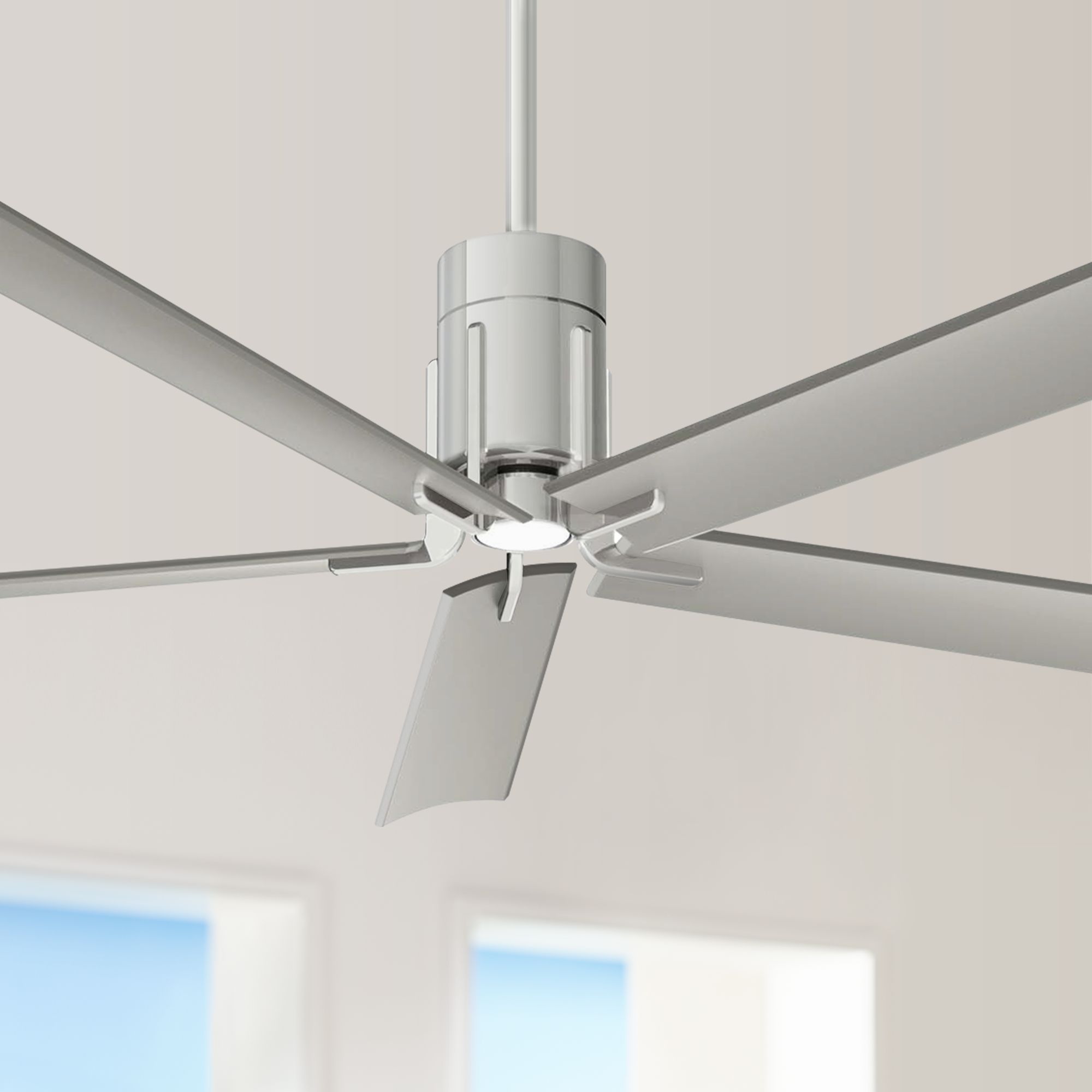 60 Minka Aire Clean Polished Nickel Led Ceiling Fan