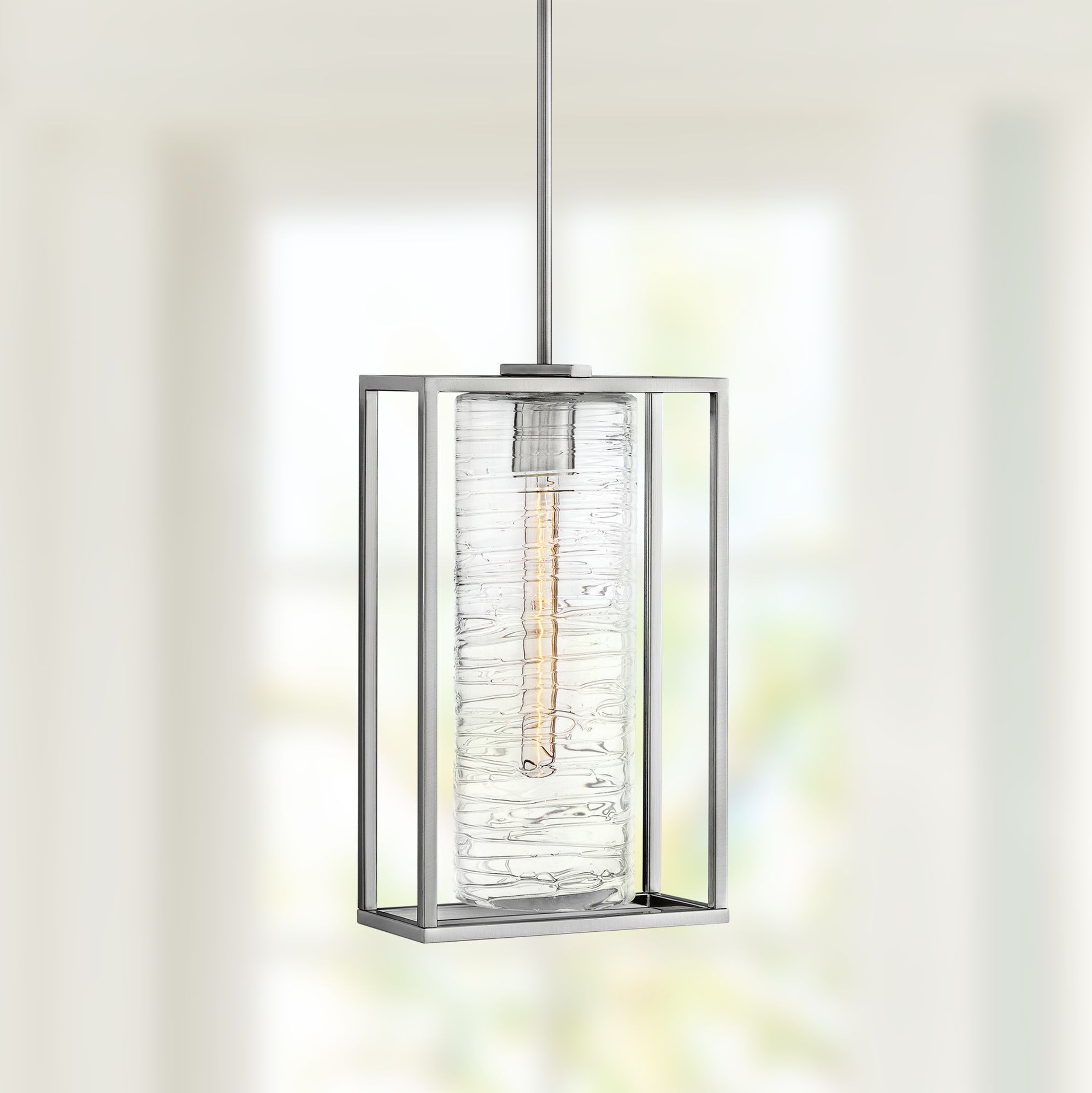 Hinkley Pax 11" Wide Brushed Nickel Mini Pendant