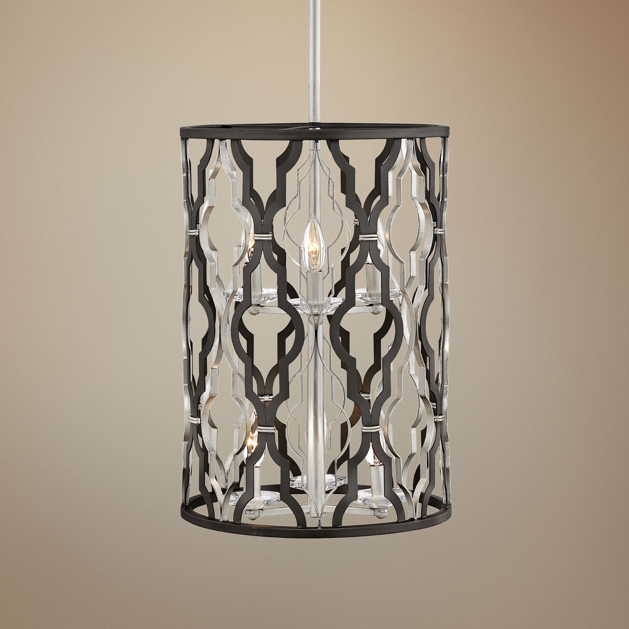 Portico 14" Wide Bronze 6-Light Open Pendant Light