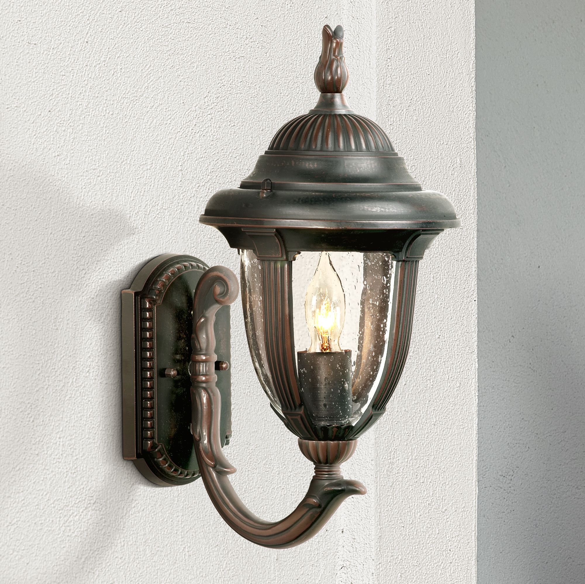 Casa Sierra Collection Bronze 14 3/4" High Wall Light