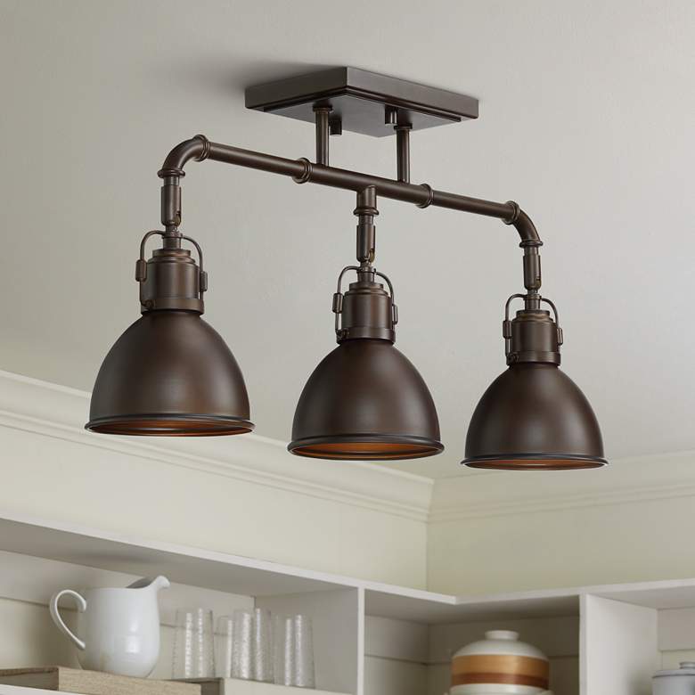 Image 1 Pro Track Wesley 3-Light Oil-Rubbed Bronze Track Fixture