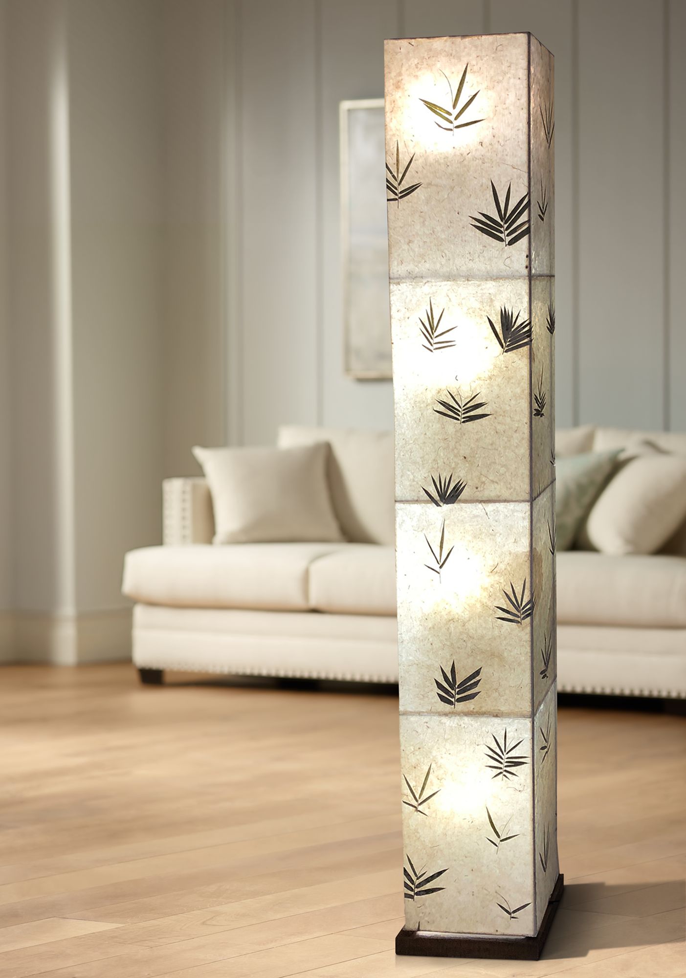 Eangee Paper Tower Giant Bamboo Floor Lamp