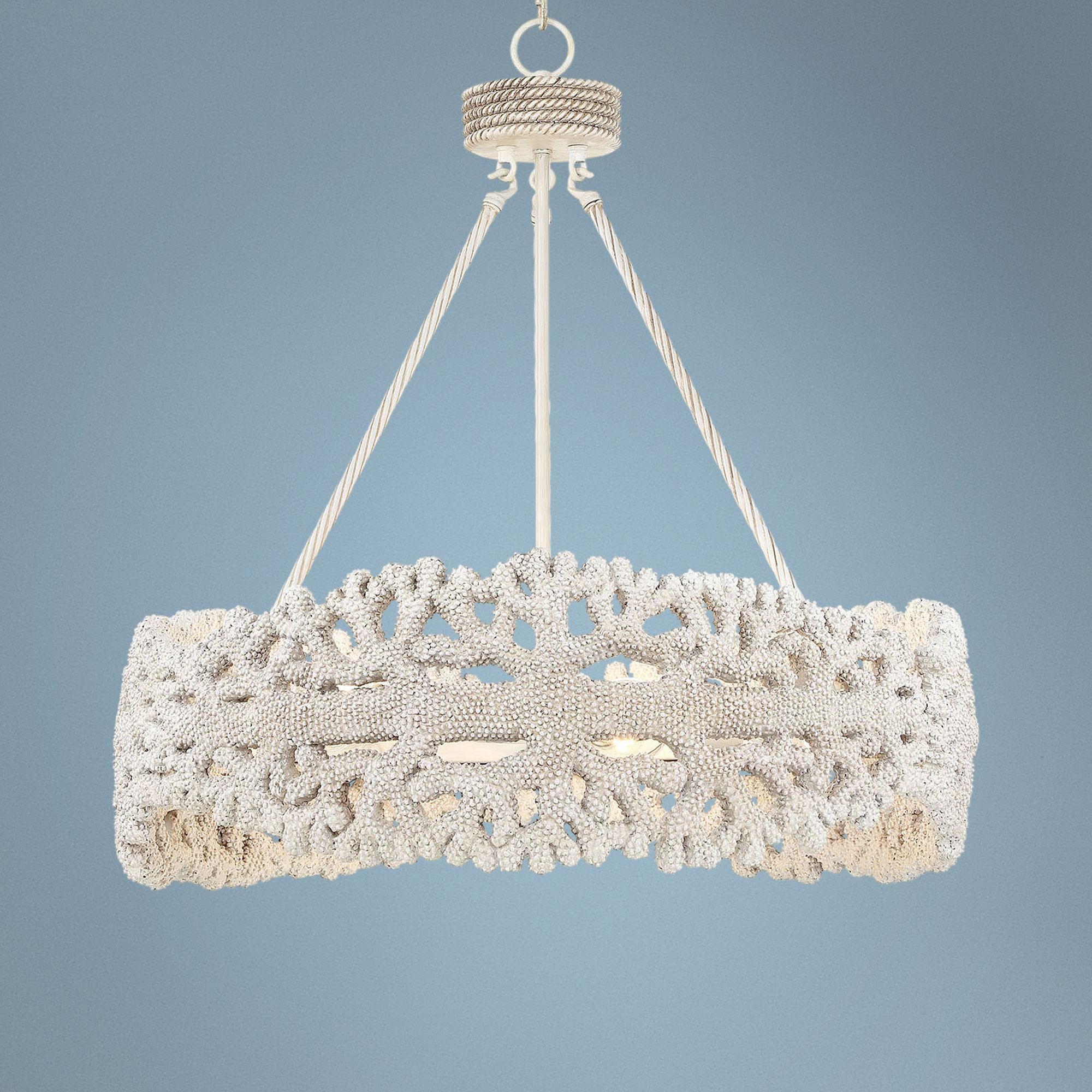 Coral 25" Wide Natural Round Chandelier
