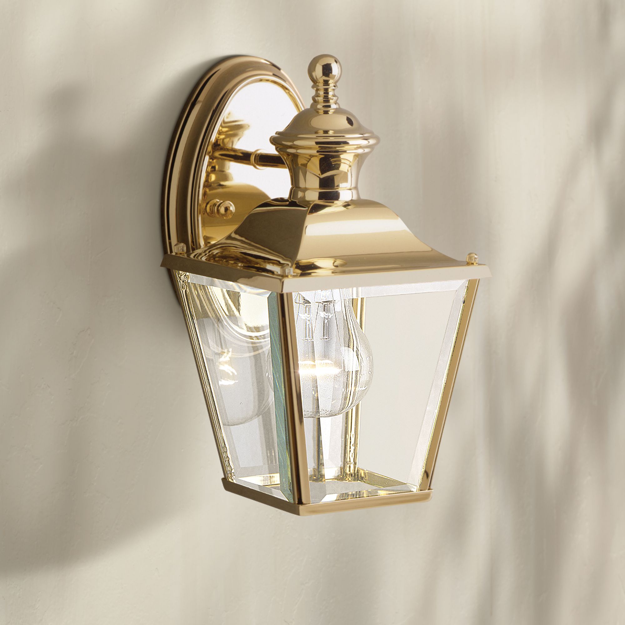outdoor brass wall lights