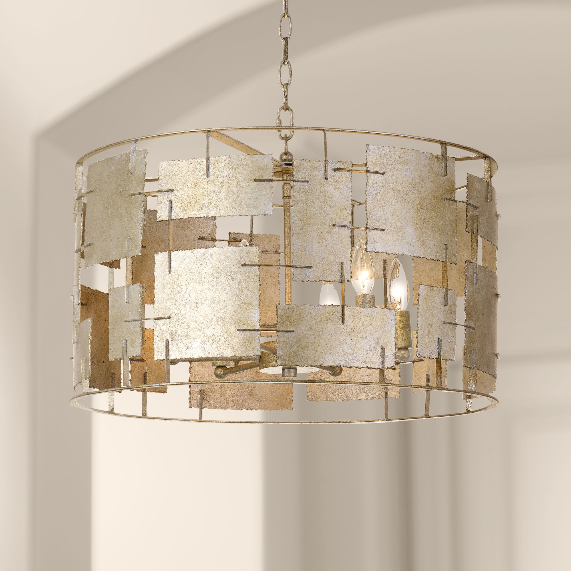 Crystorama Bronson 22 3/4" Wide Oxidized Silver Chandelier