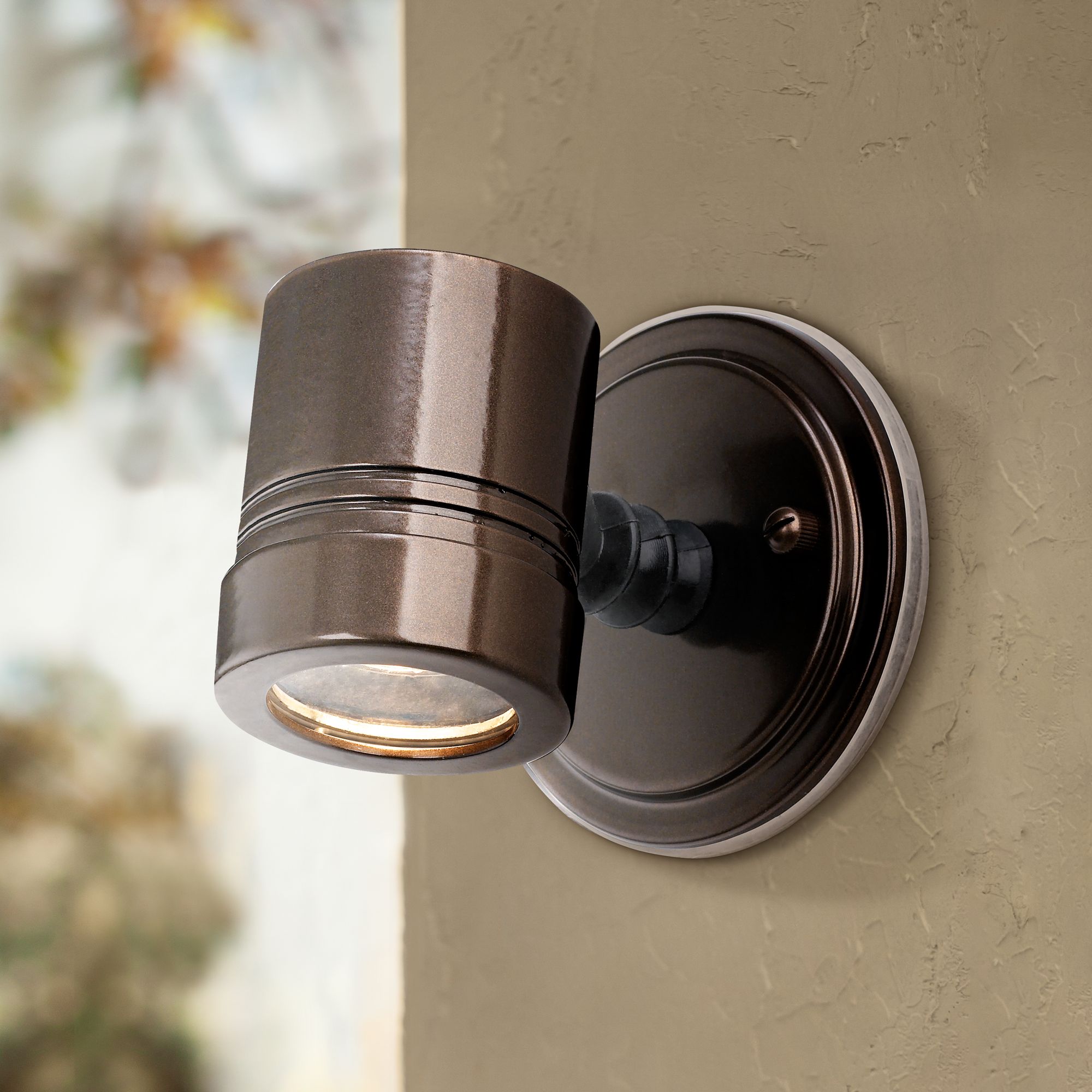 Myra Collection Bronze Outdoor Halogen Spotlight