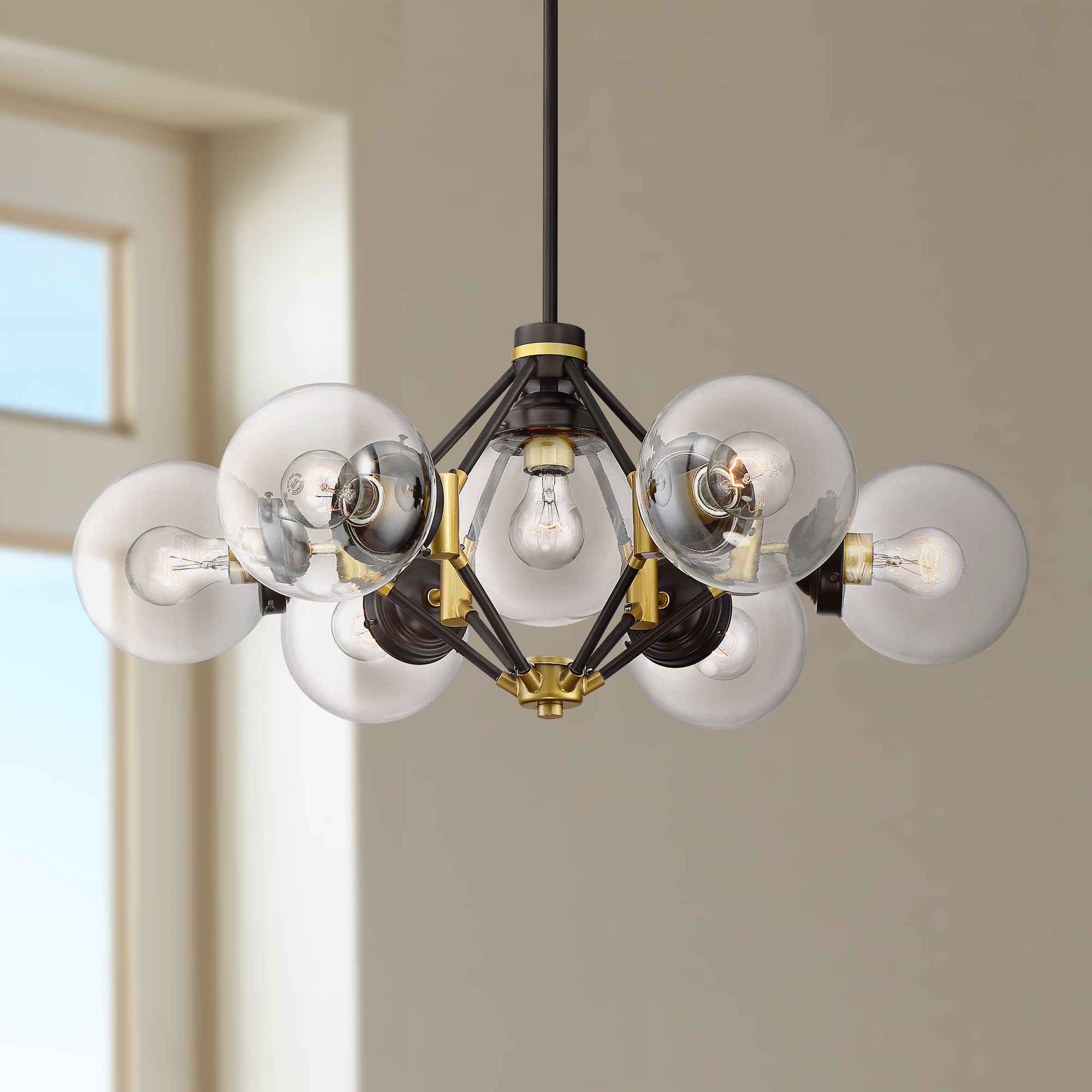 Possini Euro Andrei 26" Wide Bronze 7-Light Chandelier