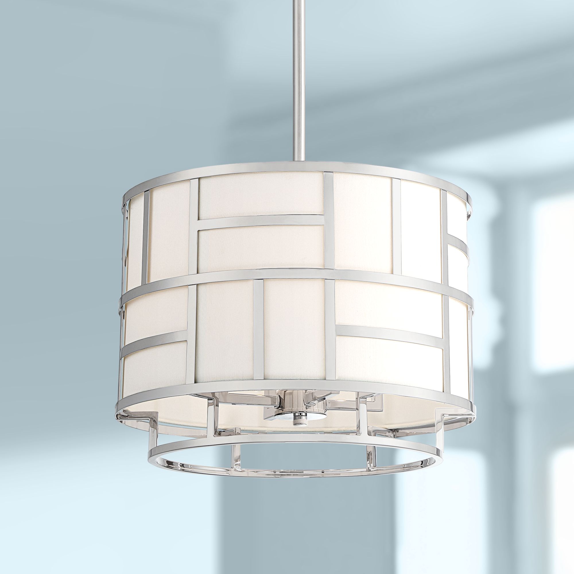 Crystorama Danielson 16 3/4" Wide Polished Nickel Chandelier